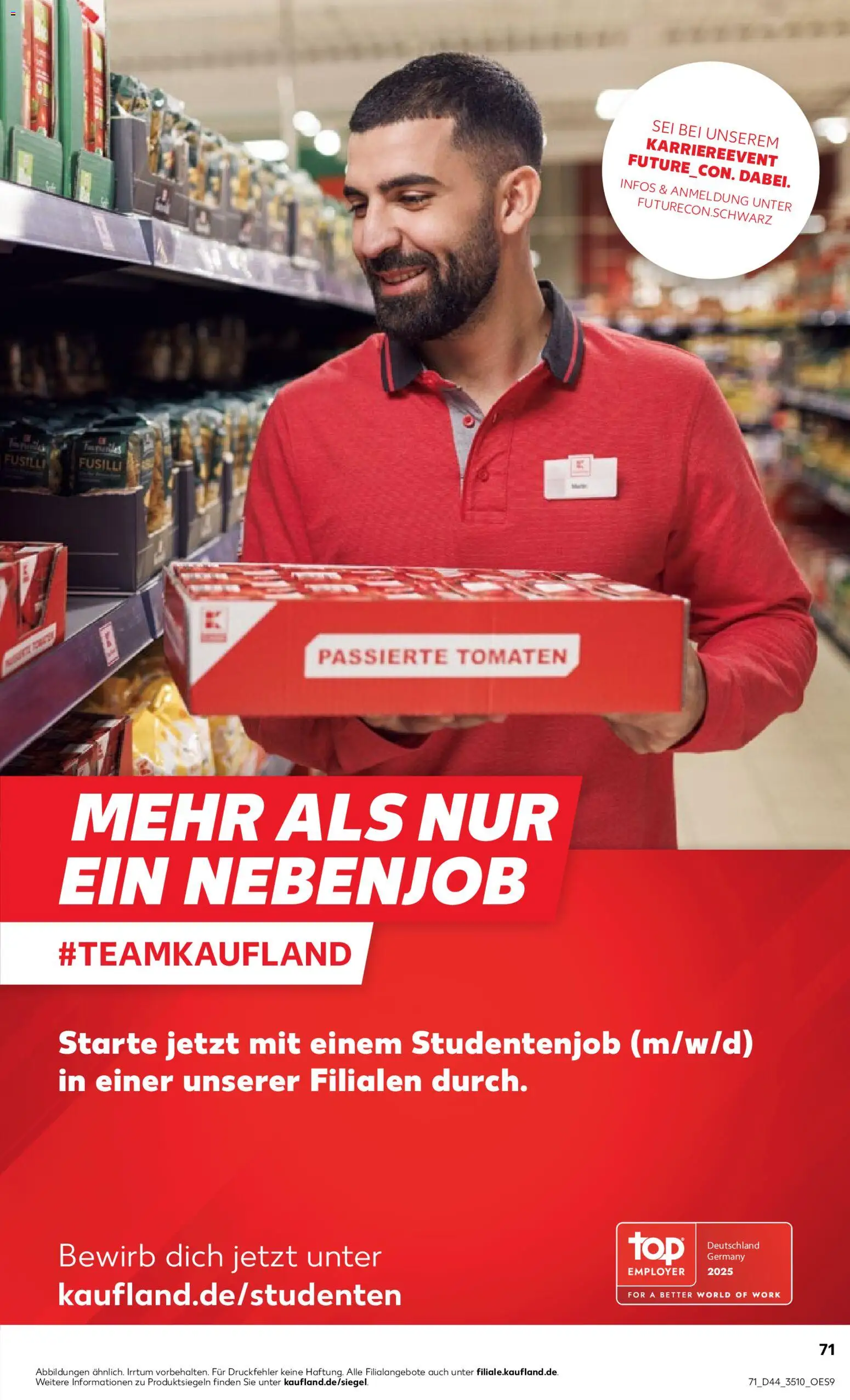 Kaufland prospekt Leipzig	 – gültig ab 30.10.2025 | Seite: 71 | Produkte: Tomaten, Pasta