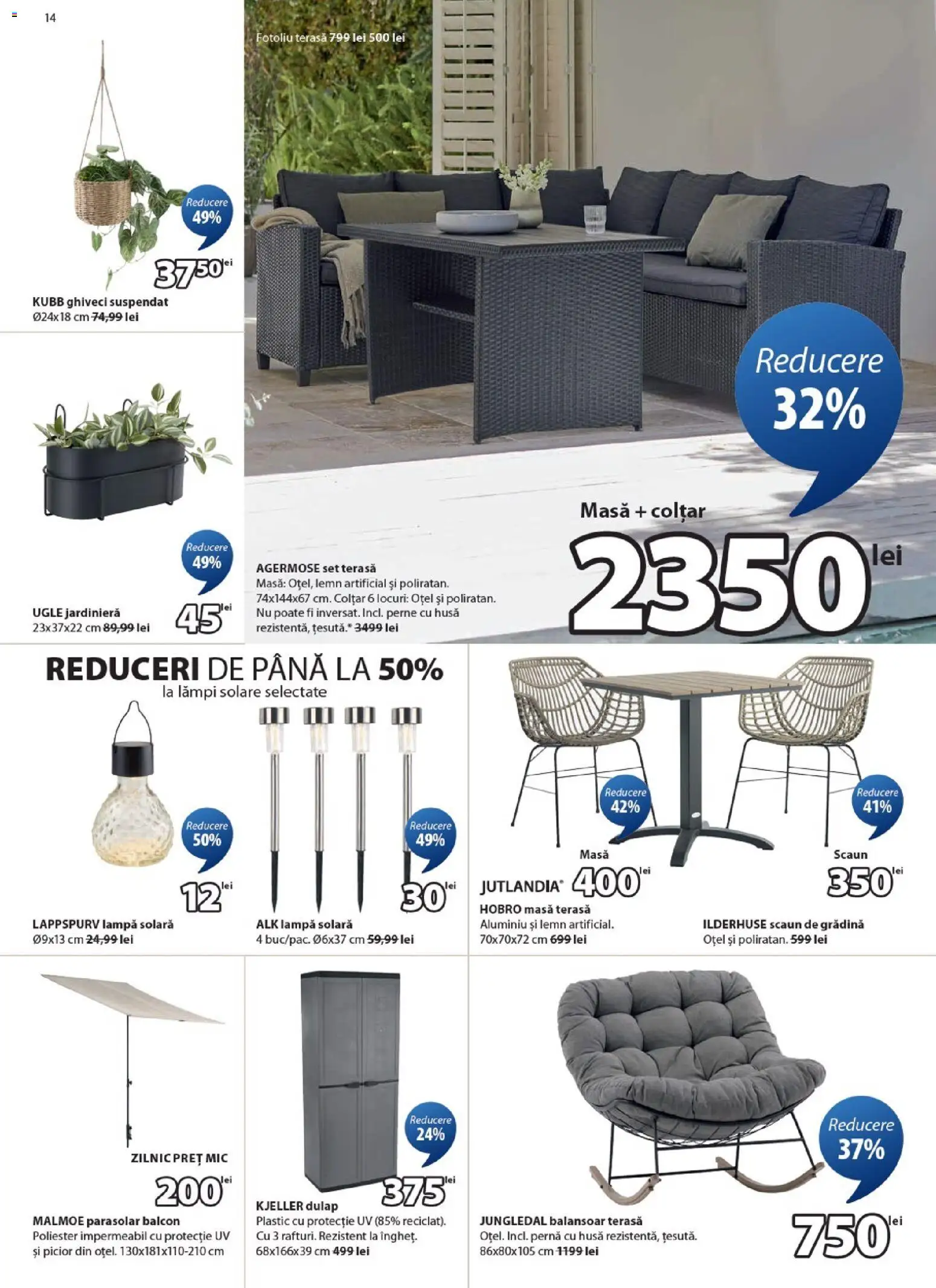 Noul catalog JYSK – valabil de la 23.02.2026 | Pagină: 14 | Produse: Pernă, Fotoliu, Scaun, Colțar