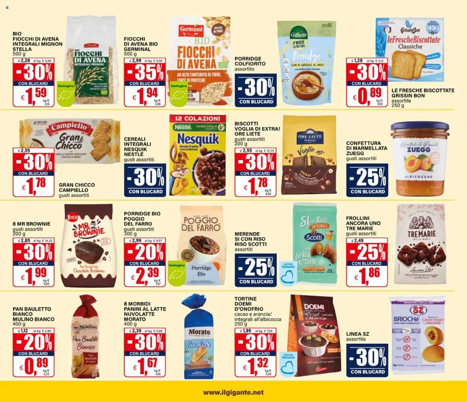 Volantino Il Gigante del 19.02.2026 | Pagina: 29 | Prodotti: Cereali, Latte, Miele, Frollini