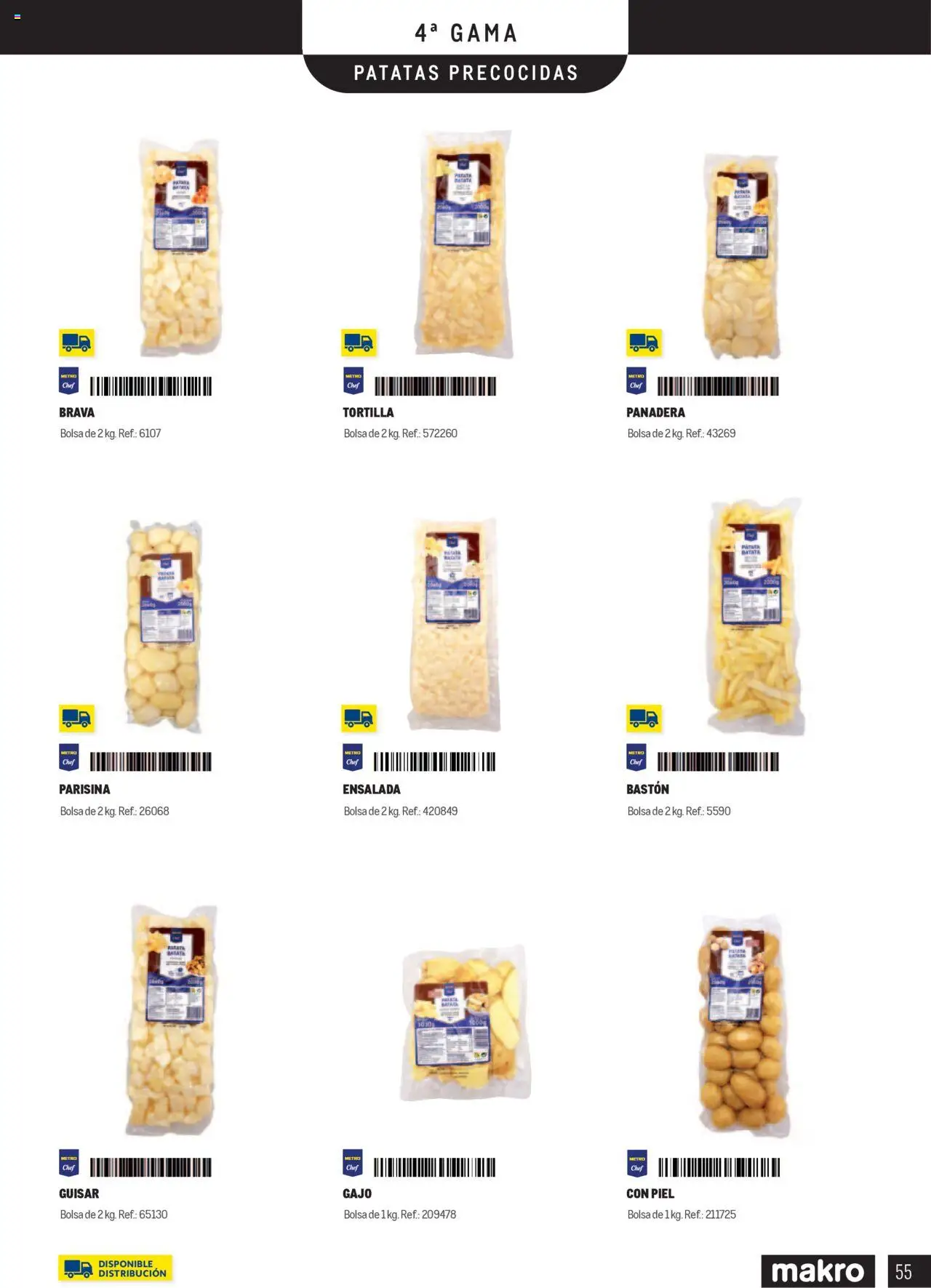Makro catálogo │ válido desde el 01.01.2025 | Página: 55 | Productos: Ensalada, Bastón, Bolsa