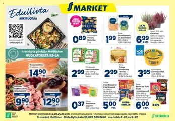 S-market-mainoslehti voimassa 15.10.2025 alkaen