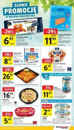 Intermarche Gazetka od 17.07.2025 | Strona: 20 | Produkty: Śledź, Łosoś atlantycki, Łosoś, Paluszki