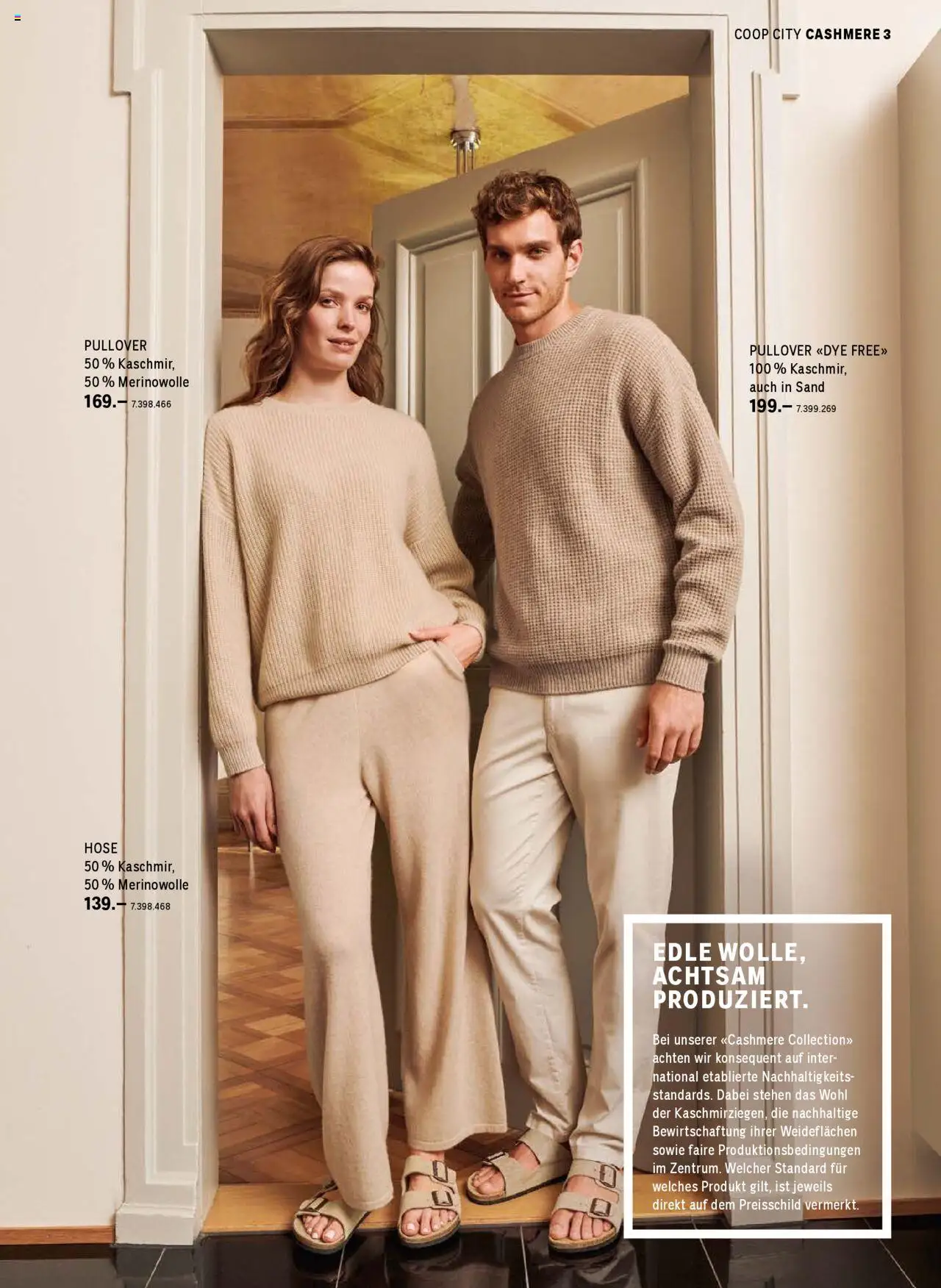 Coop City Aktionen Cashmere Kollektion – gültig ab 01.10.2025 | Seite: 3 | Produkte: Pullover, Hose