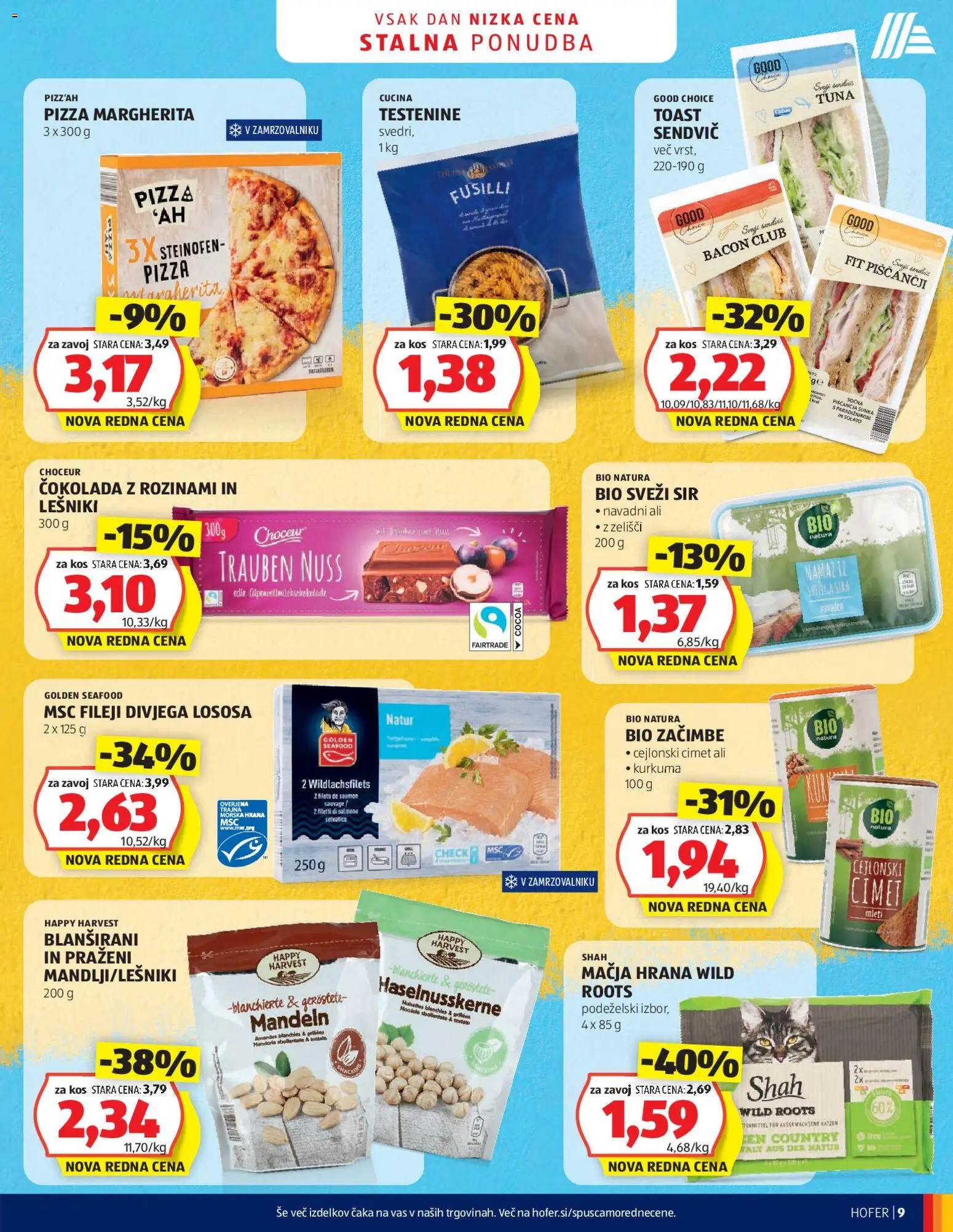 Novi Hofer katalog ponudbe – veljaven od 18.12.2025 | Stran: 9 | Izdelki: Toast, Namaz, Kos, Sunka