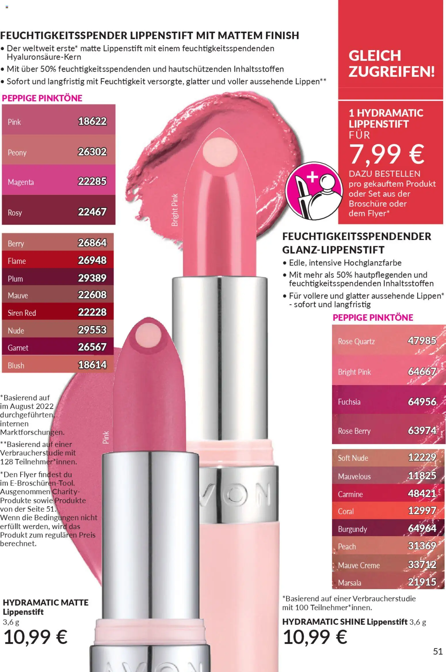 AVON Katalog März 2026 – gültig ab 01.03.2026 | Seite: 53 | Produkte: Coral, Lippenstift, Creme, Blush