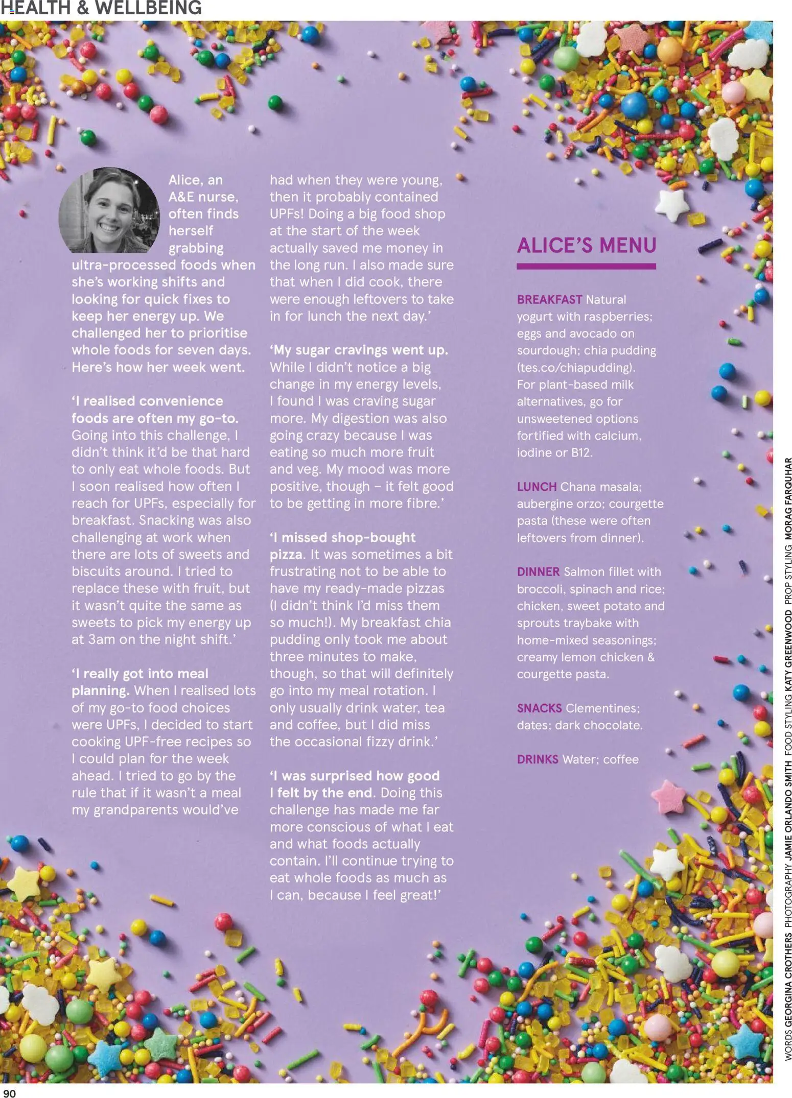 {H1} | Page: 90 | Products: Salmon, Yogurt, Spinach, Lemon