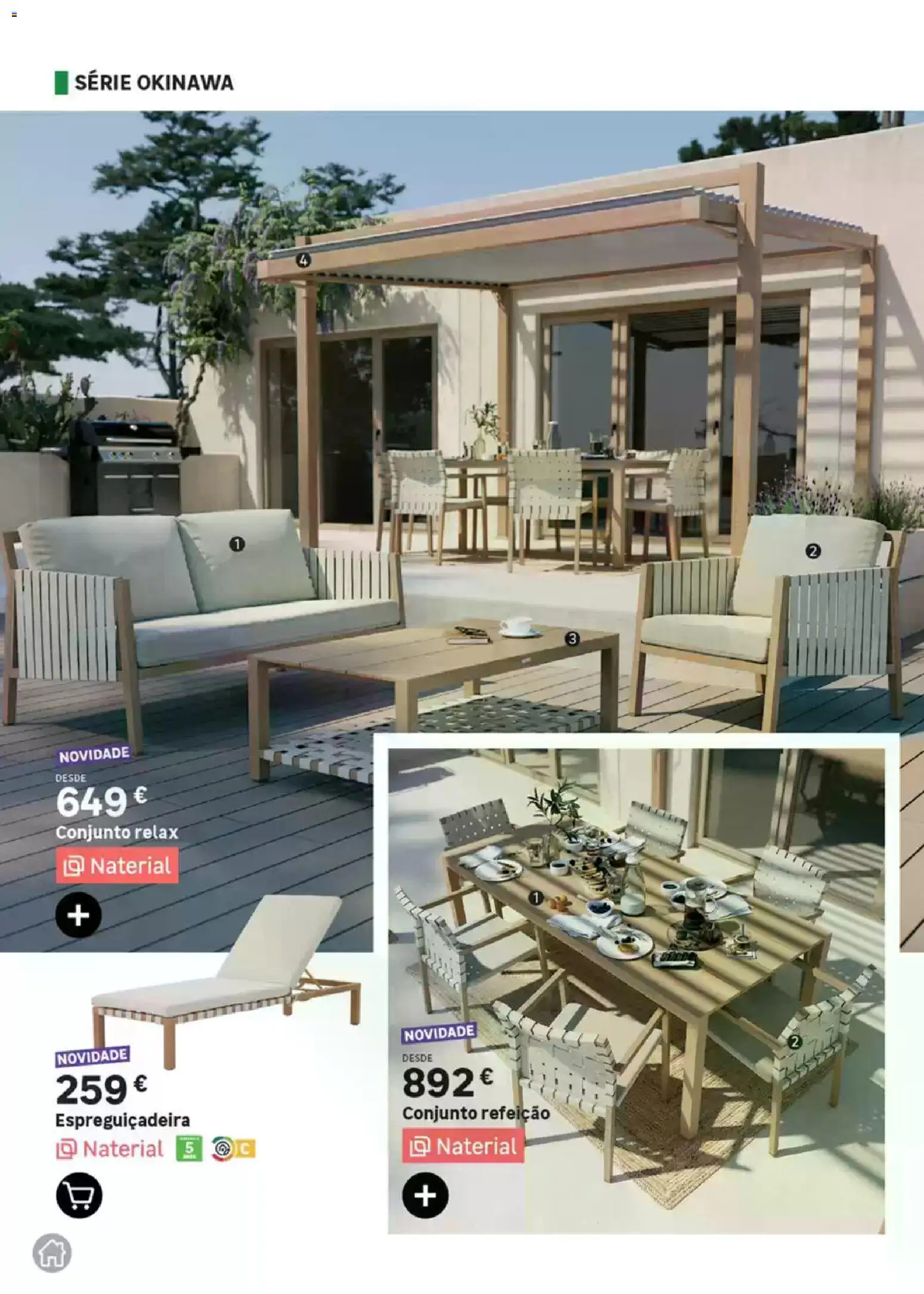 Leroy Merlin Catálogo Jardim │ válido de 12.03.2026 | Página: 16 | Produtos: Espreguiçadeira