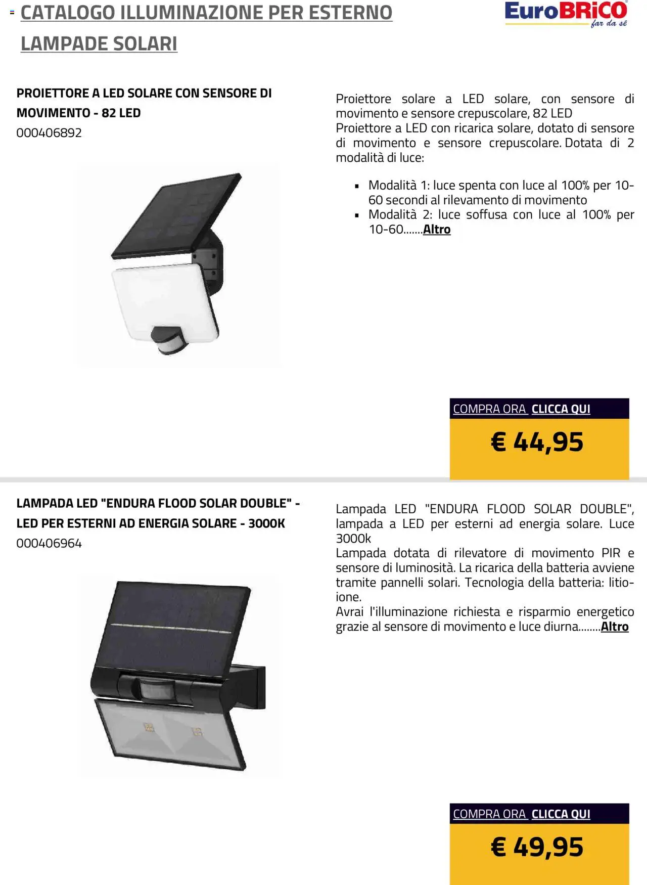 Volantino Eurobrico del 23.07.2025 | Pagina: 24 | Prodotti: Batteria, Lampada