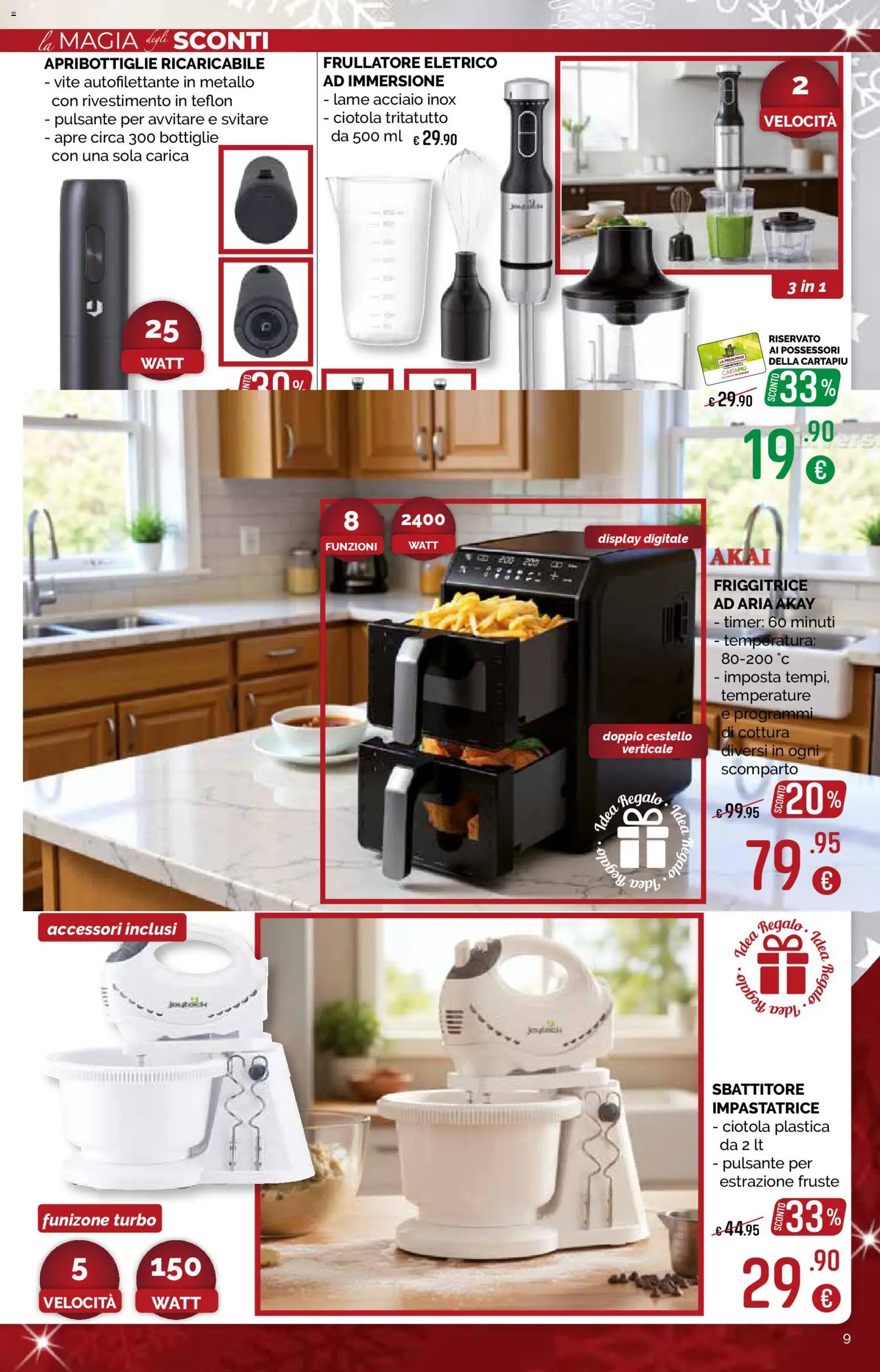 Volantino La Prealpina del 28.11.2025 | Pagina: 9 | Prodotti: Frullatore, Sbattitore, Impastatrice, Friggitrice