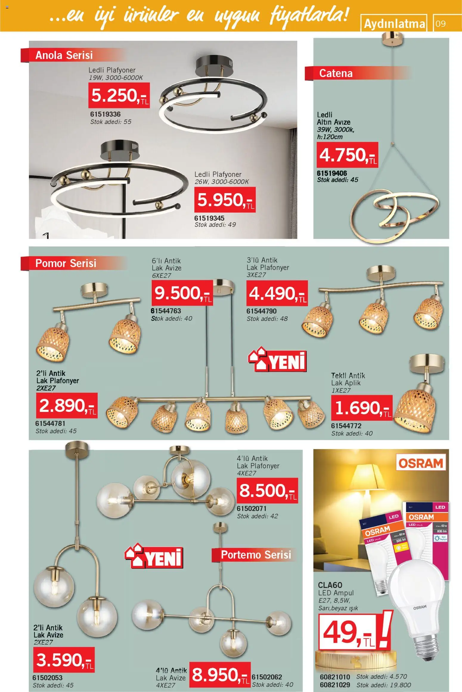 Bauhaus Katalog - 01.11.2025 tarihinden itibaren geçerlidir | Sayfa: 9