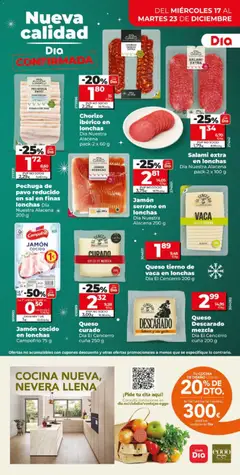 Vista previa ALACENA PECHUGA PAVO, Pechuga de pavo reducido en sal en finas lonchas Dia Nuestra Alacena 200 g válido desde el 17.12.2025 | Página: 7