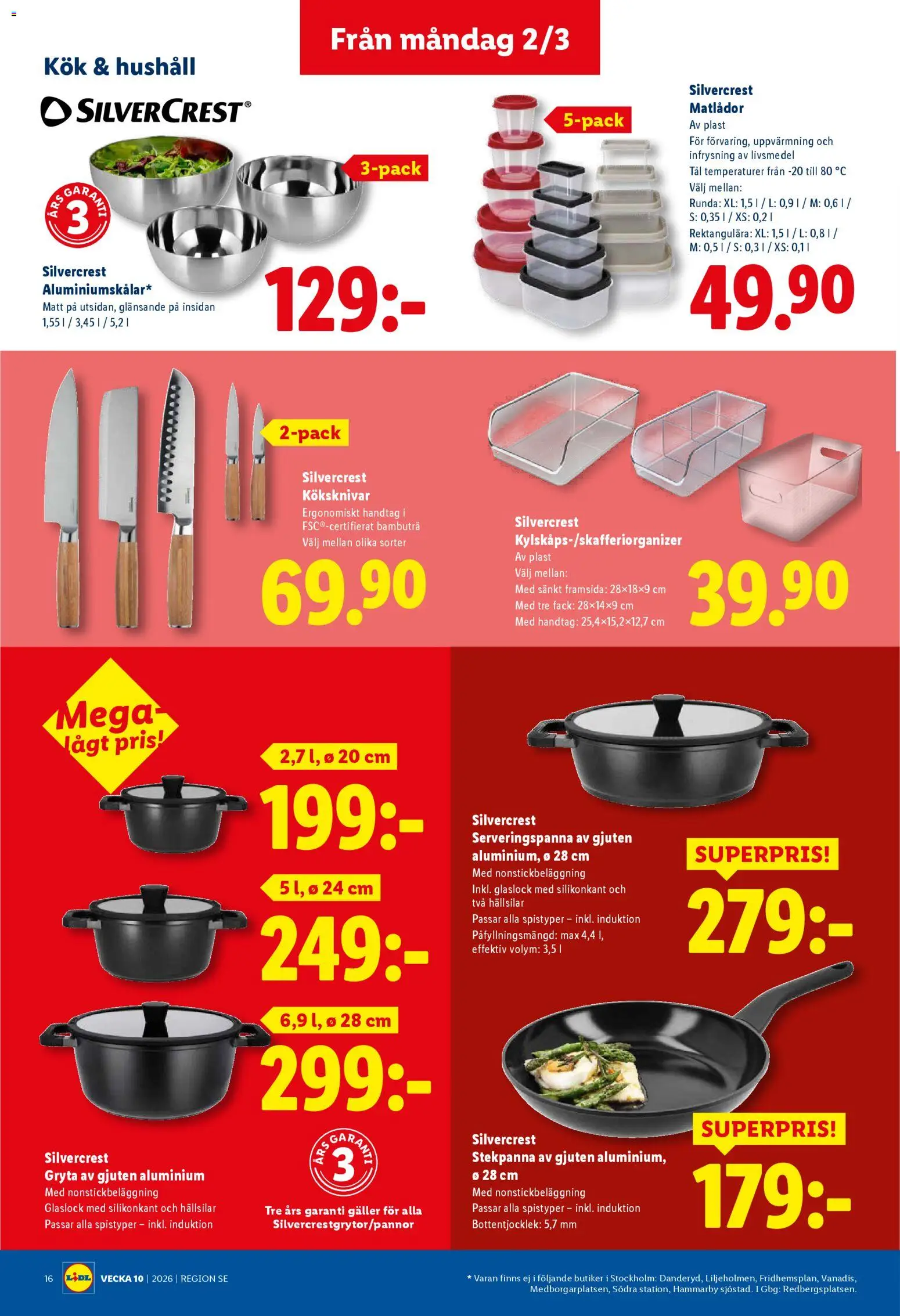 Lidl reklamblad aktuell från 02.03.2026 | Sida: 19 | Produkter: Galler, Stekpanna