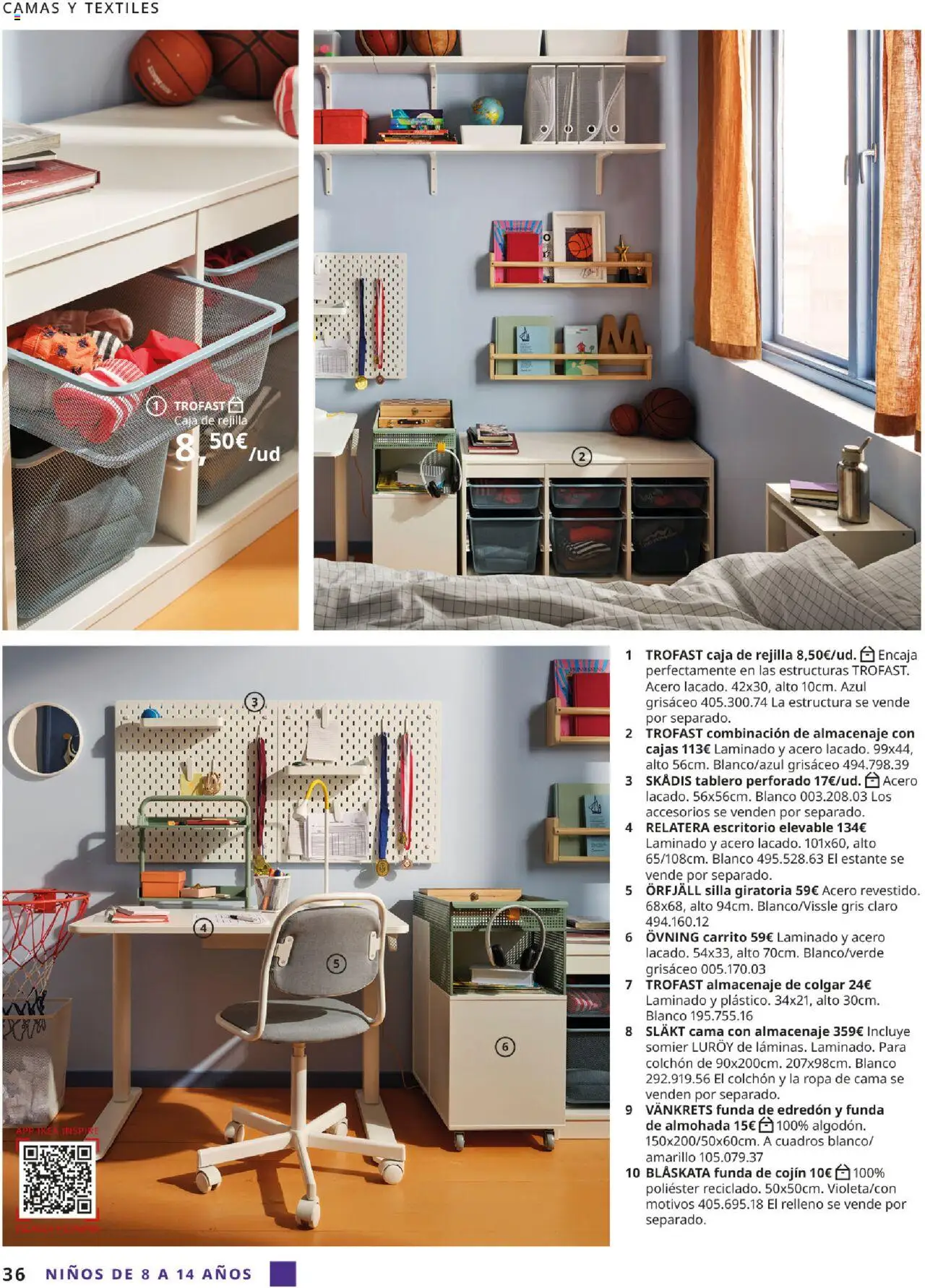 Catálogo IKEA y los niños │ válido desde el 01.09.2025 | Página: 36 | Productos: Colchon, Ropa, Cama, Almohada