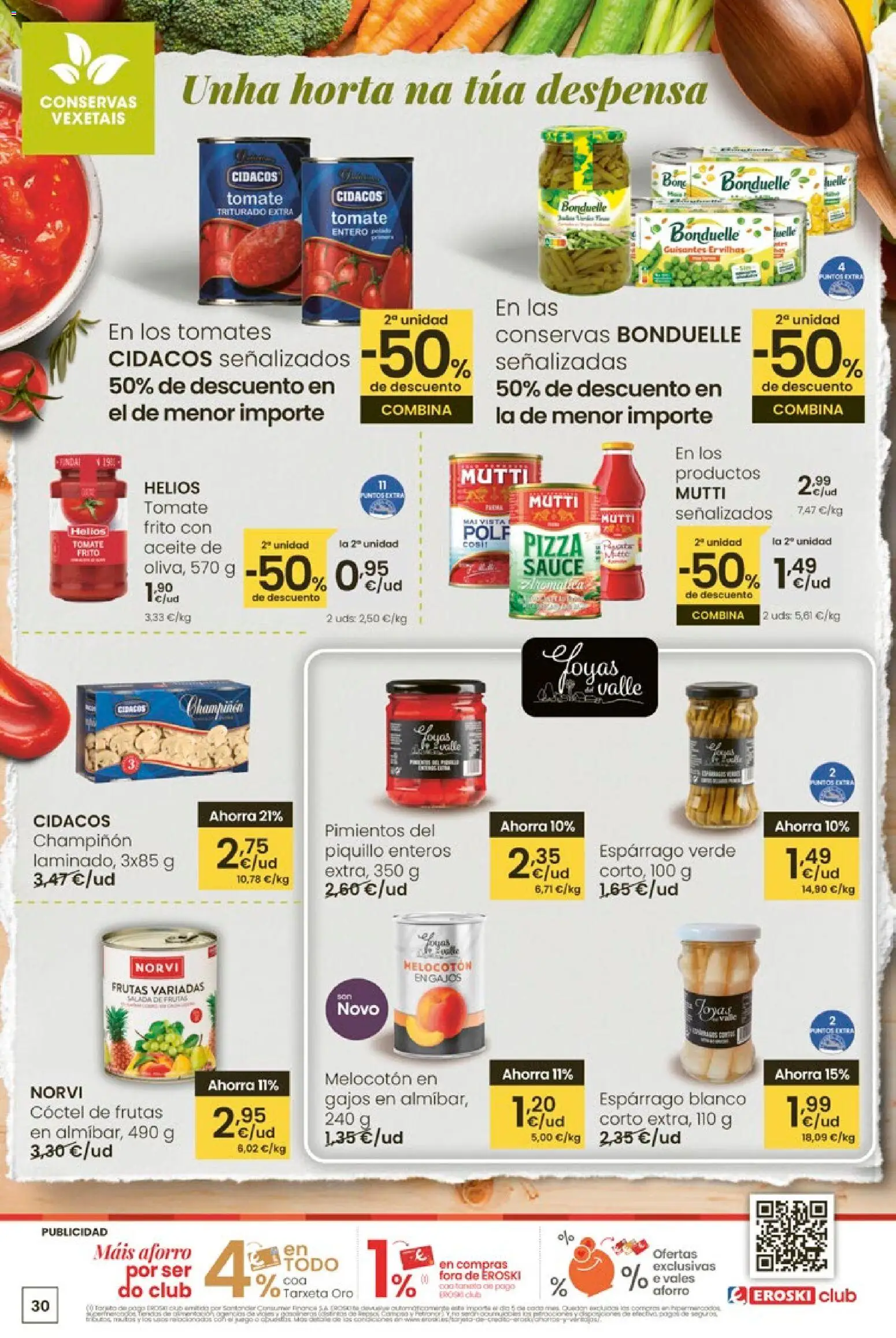 Eroski - Entroido do aforro │ válido desde el 29.01.2026 | Página: 30 | Productos: Aceite, Pizza, Tomates