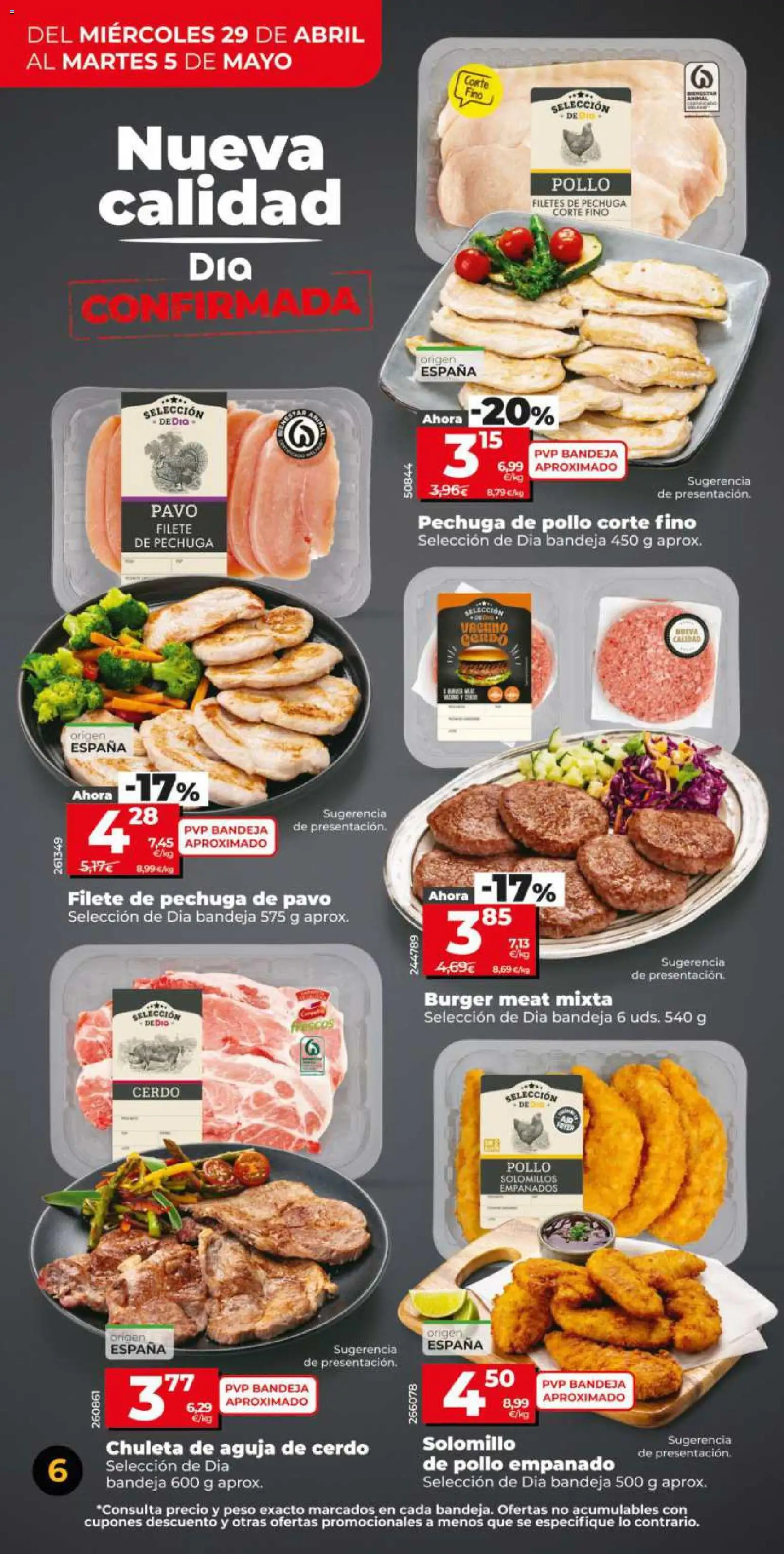 Dia - folleto Market │ válido desde el 29.04.2026 | Página: 6 | Productos: Cerdo, Peso, Filete, Bandeja