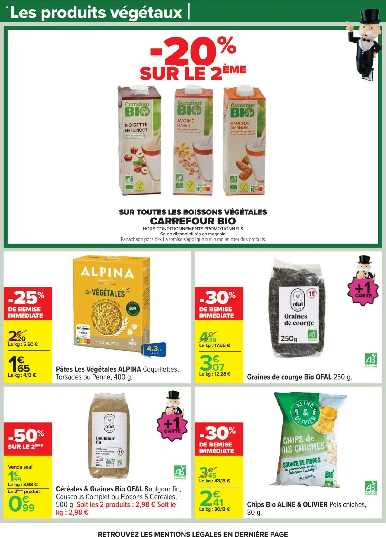  | Page: 45 | Produits: Flocons, Amande, Courge, Pois