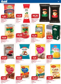 Náhled letáku Kubík leták - Velkoobchod 03/2026 od 01.03.2026 | Strana: 16 | Produkty: Mák mletý, Mandarinky, Cukr, Vanilkový cukr