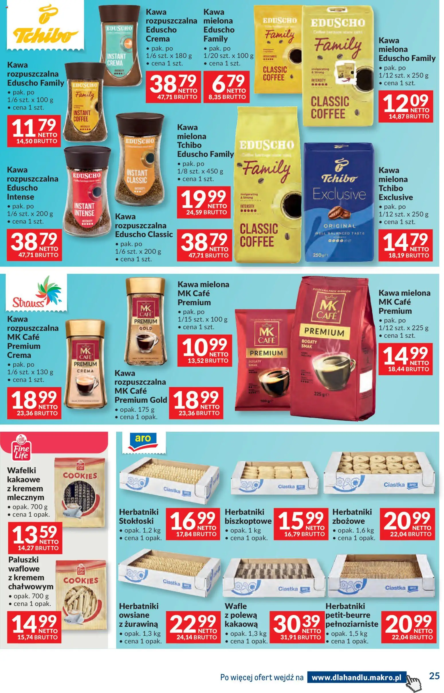 Makro gazetka - Dystrybucja do sklepów od 07.04.2026 | Strona: 25 | Produkty: Żurawina, Paluszki, Kawa, Ciastka