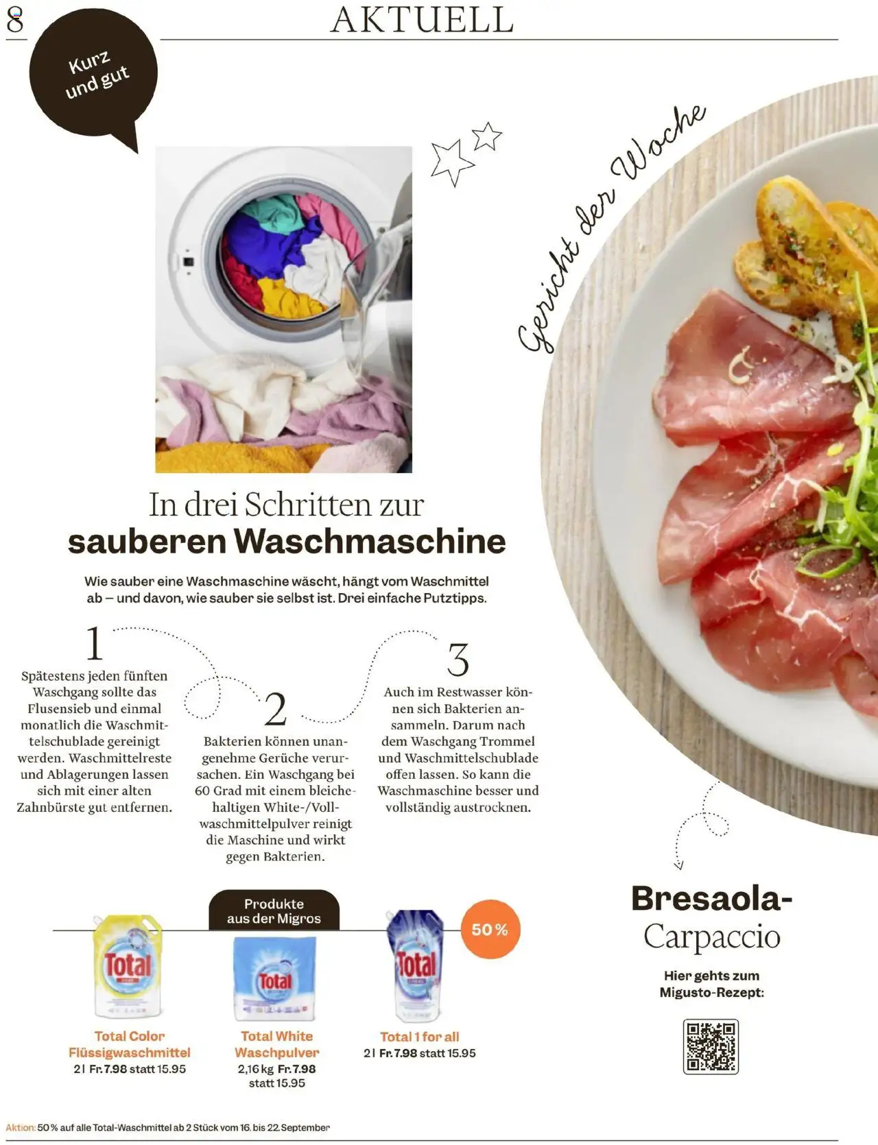 Migros Magazin – gültig ab 16.09.2025 | Seite: 8