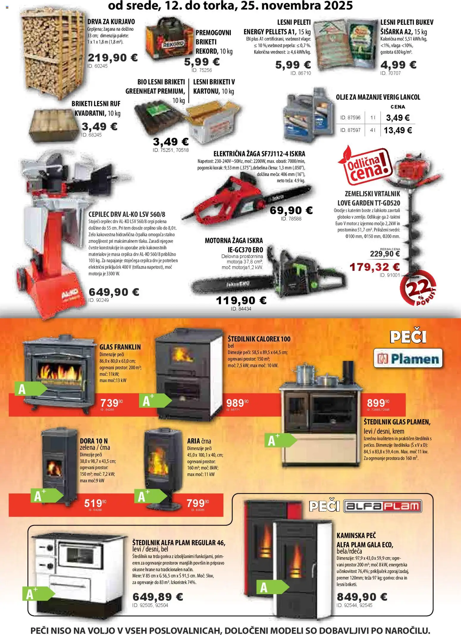 Novi Živex katalog ponudbe – veljaven od 12.11.2025 | Stran: 2 | Izdelki: Črpalka, Teza, Vrtalnik, Zelena