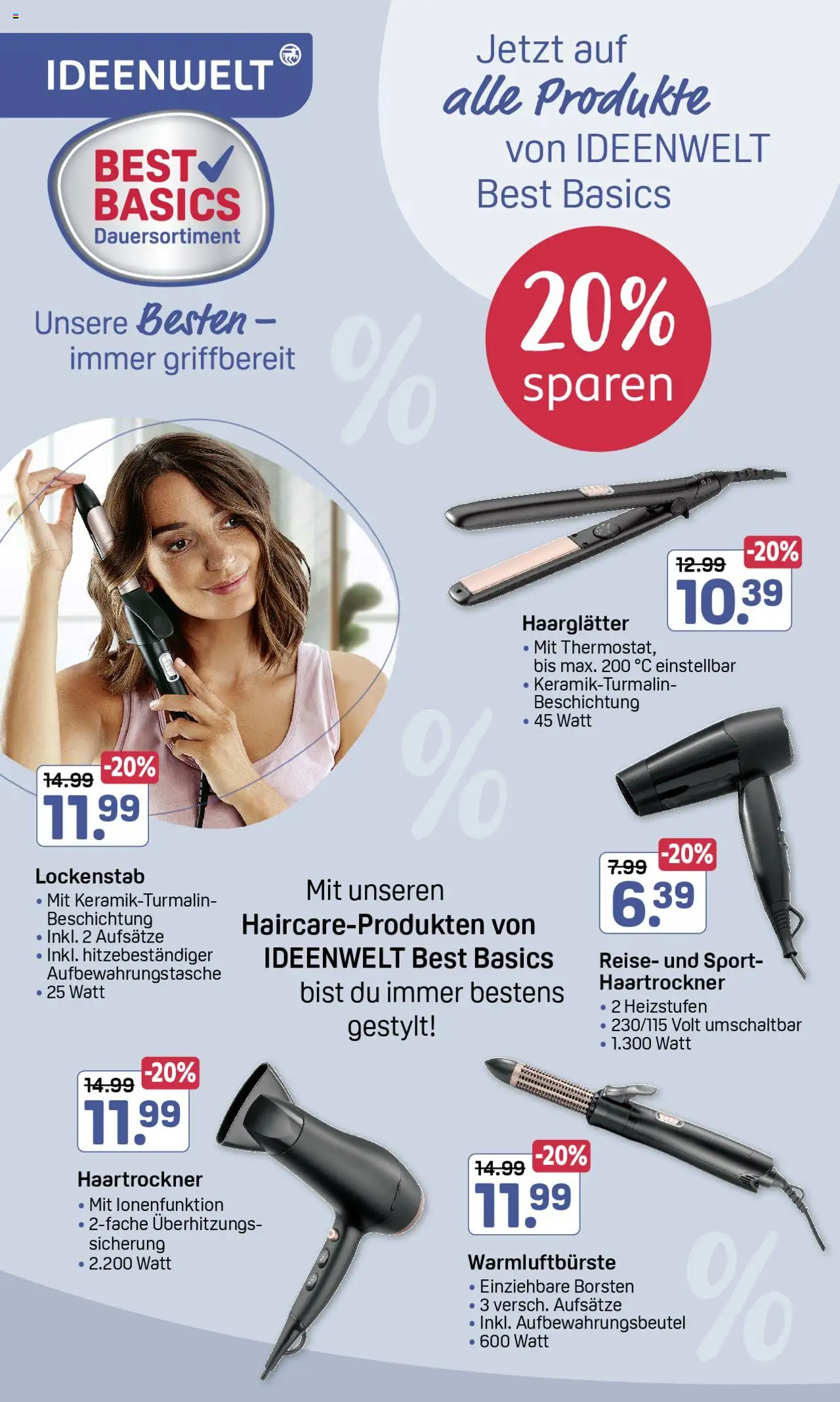 Rossmann Prospekt 	 - gültig ab dem 16.06.2025 | Seite: 4 | Produkte: Lockenstab, Haartrockner, Haarglätter