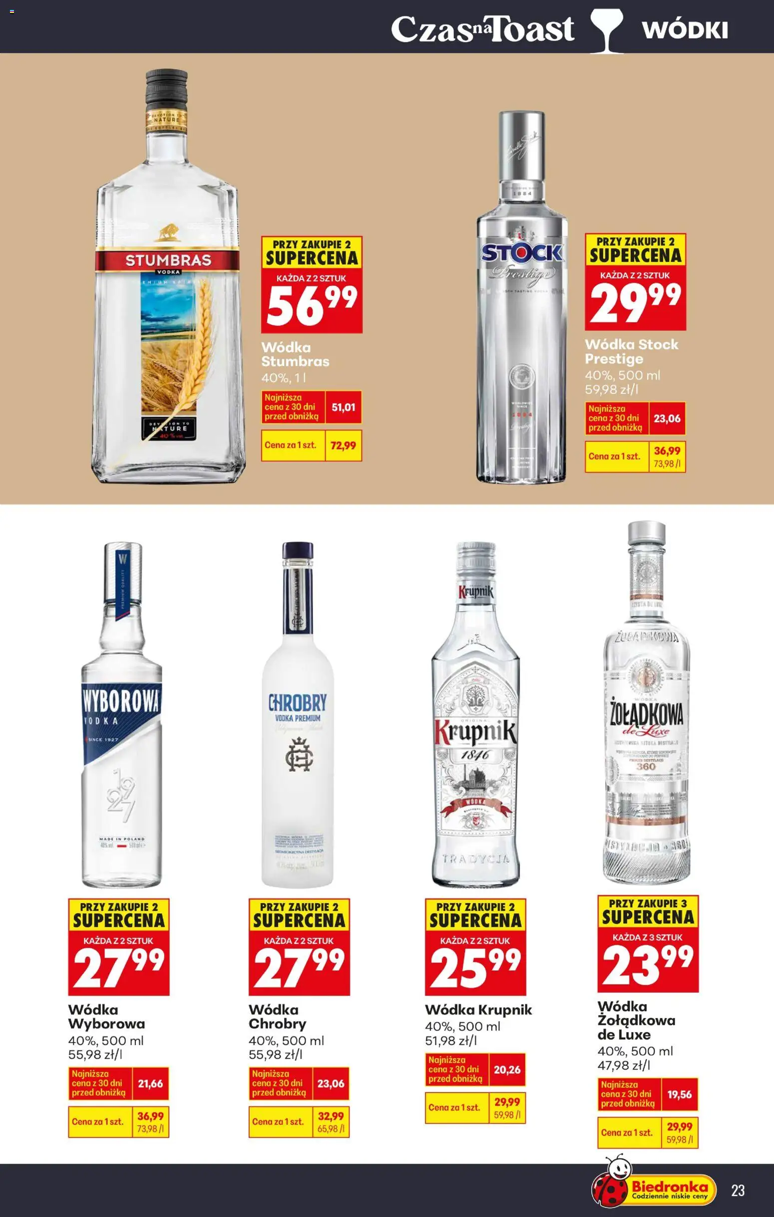 Biedronka Polsko leták - Czas na toast od 23.02.2026 | Strana: 27 | Produkty: Vodka