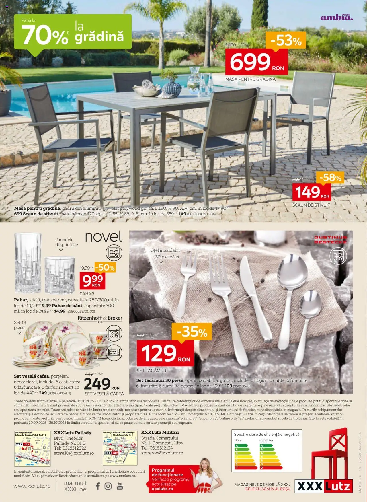 Noul catalog XXXLutz – valabil de la 06.10.2025 | Pagină: 18 | Produse: Masă, Scaun, Cafea, Dağ çileği