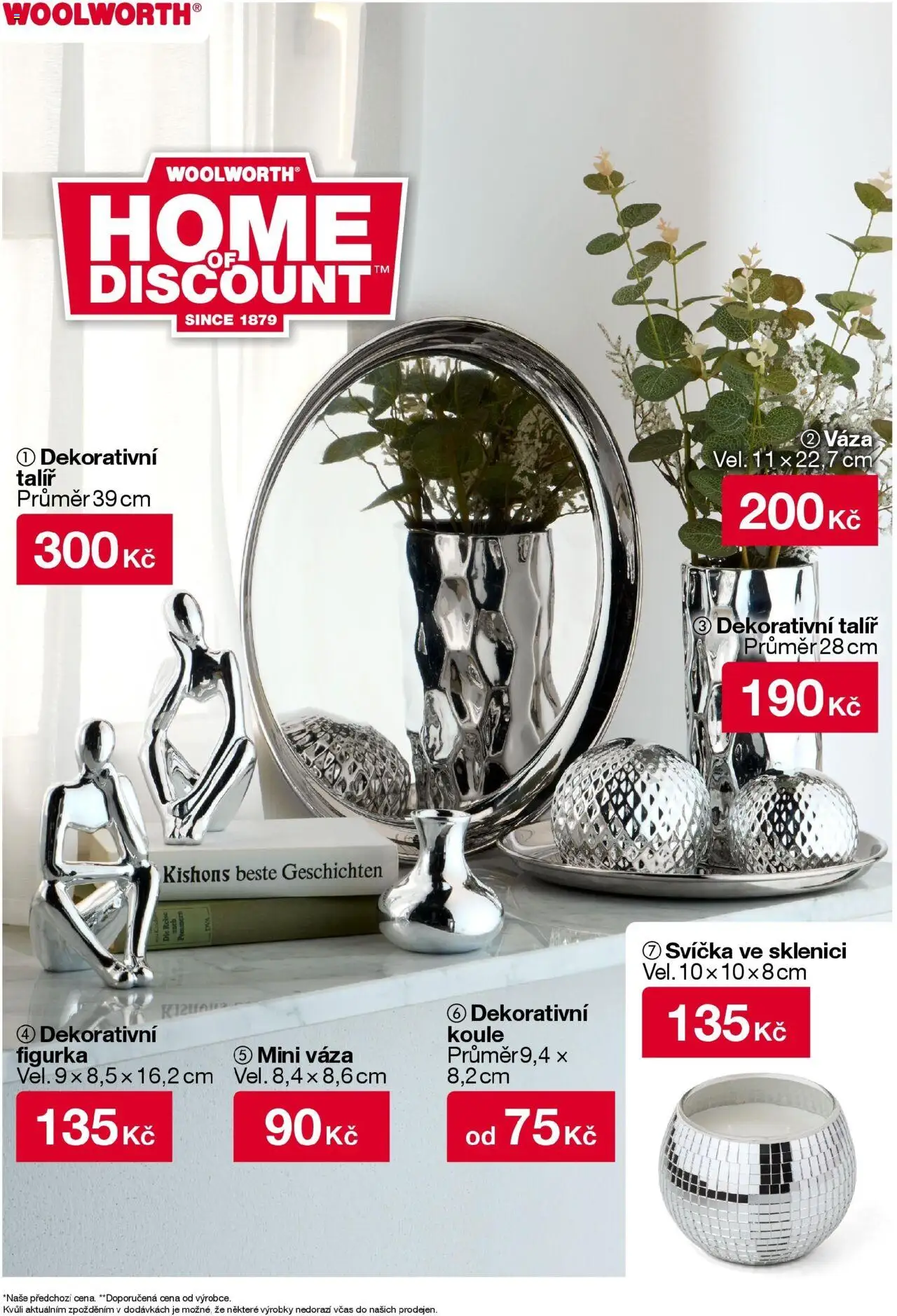 Woolworth leták od 03.10.2025 - akční nabídka | Strana: 41 | Produkty: Talíř, Svíčka, Váza