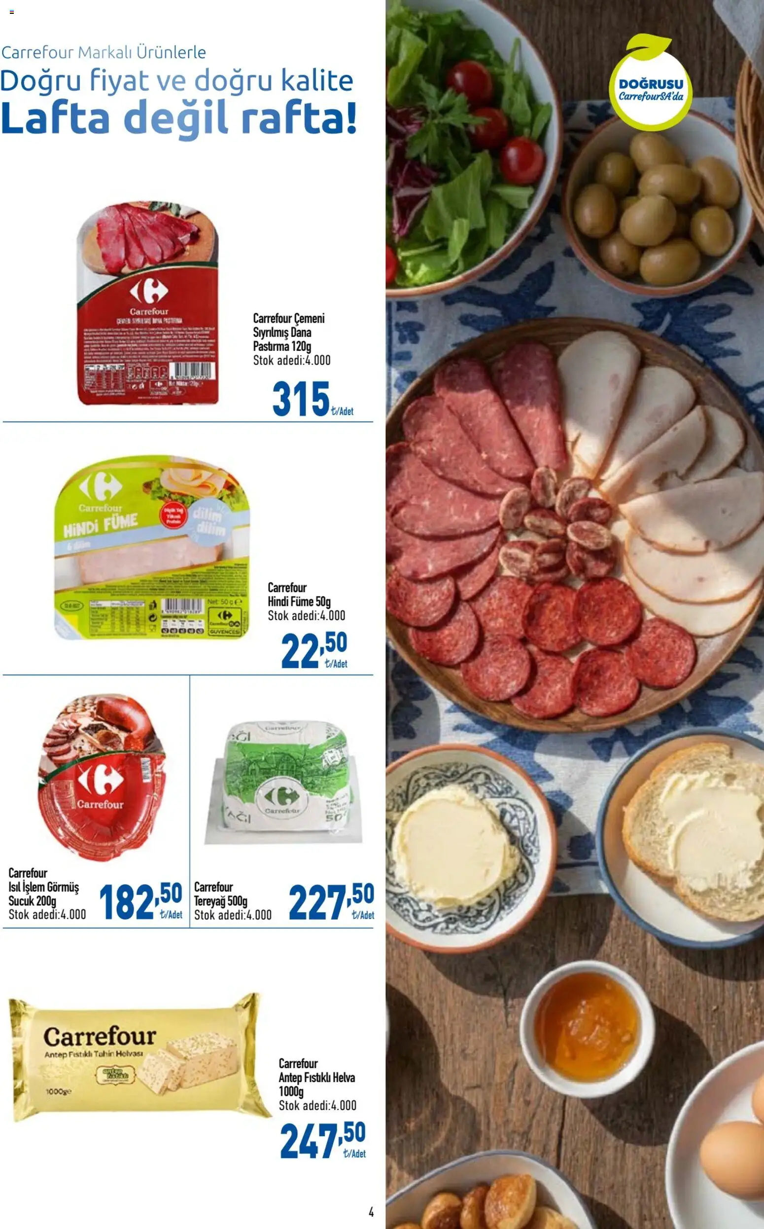 CarrefourSA Katalog - 05.01.2026 tarihinden itibaren geçerlidir | Sayfa: 5 | Ürünler: Hindi füme, Sucuk
