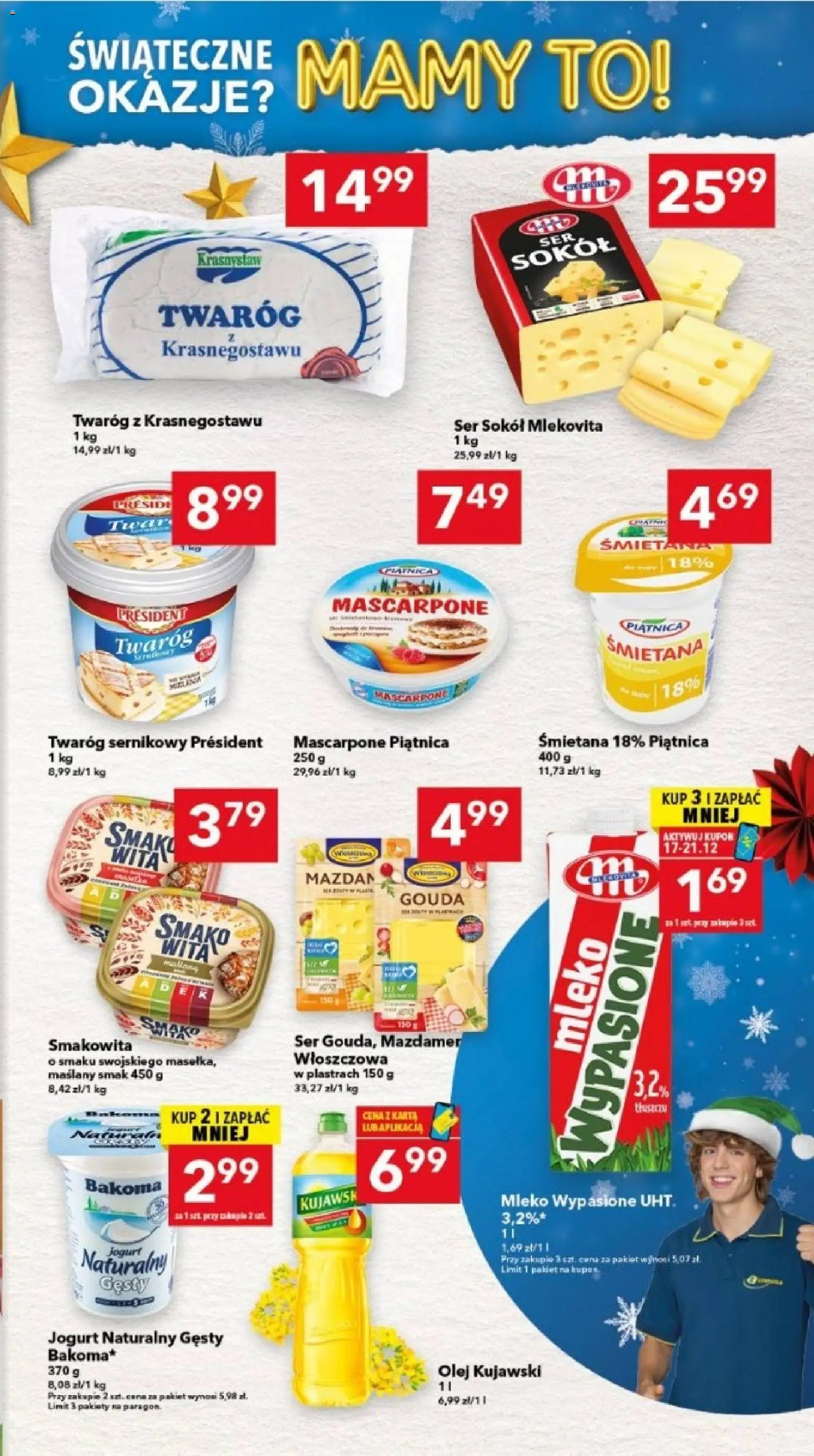 Lewiatan gazetka - Lublin od 17.12.2025 | Strona: 5 | Produkty: Jogurt naturalny gęsty, Ser, Jogurt, Twaróg