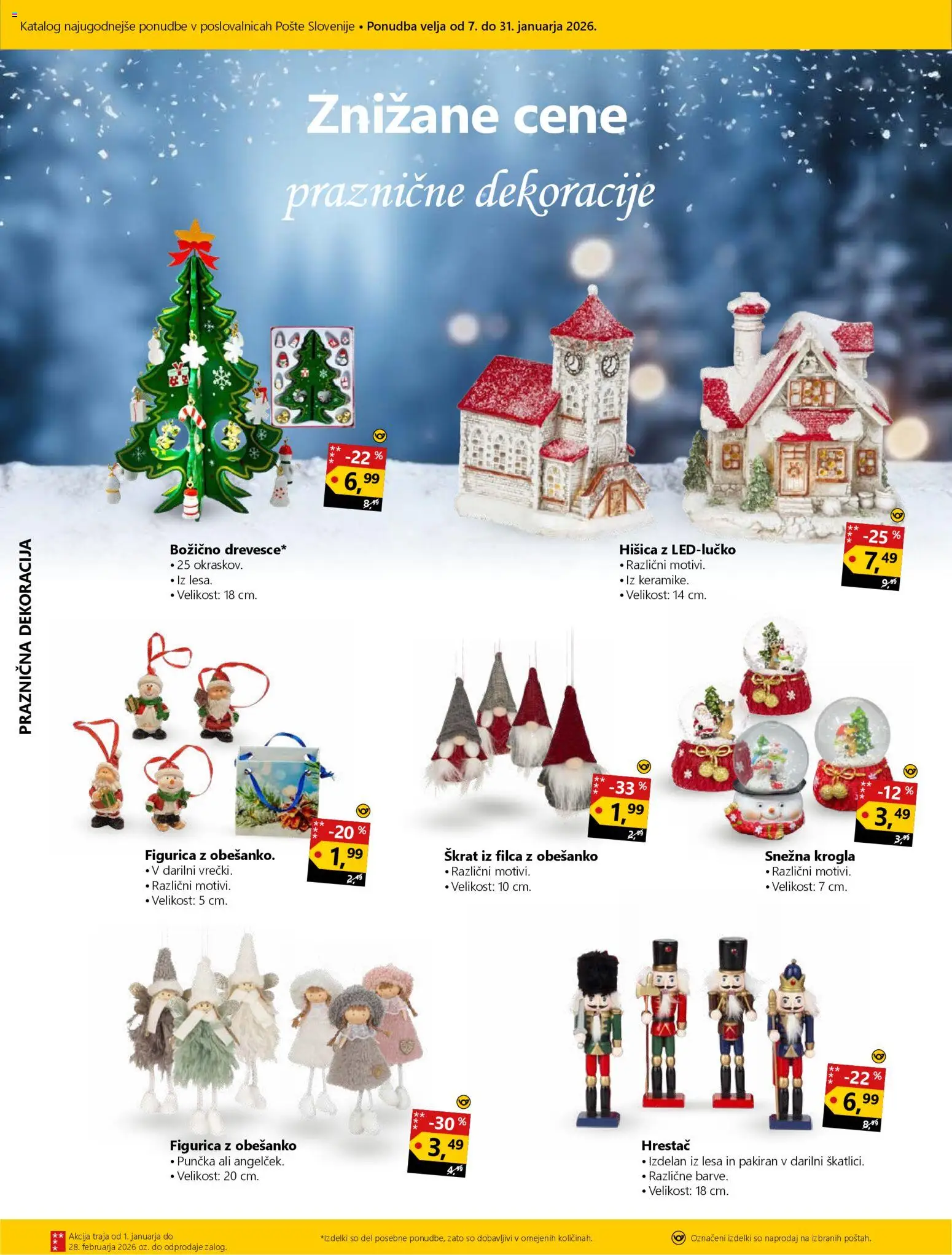 Novi Pošta Slovenije katalog ponudbe – veljaven od 07.01.2026 | Stran: 9