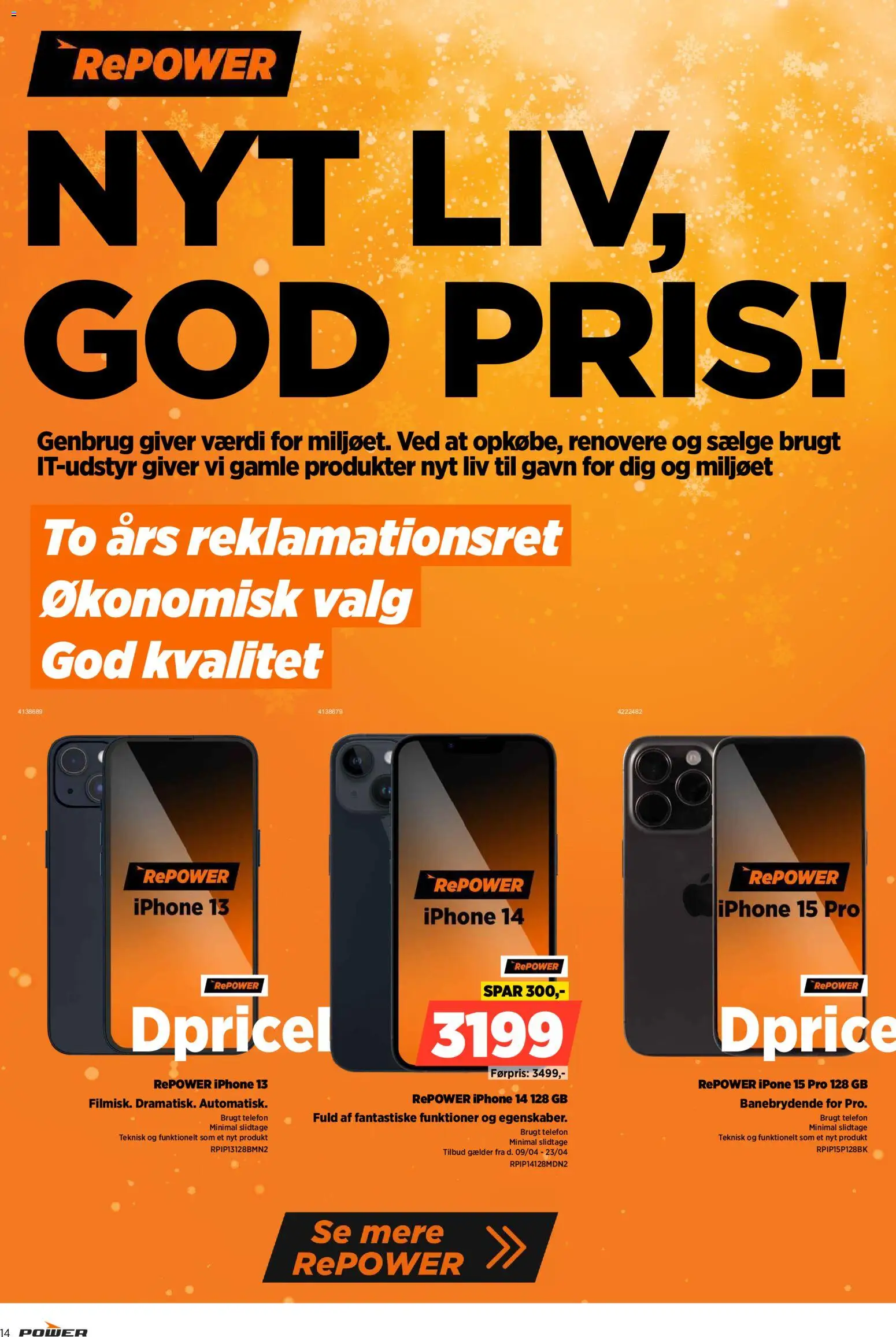 Power tilbudsavis – gyldig fra 10.04.2026 | Side: 14 | Produkter: Telefon, Søm