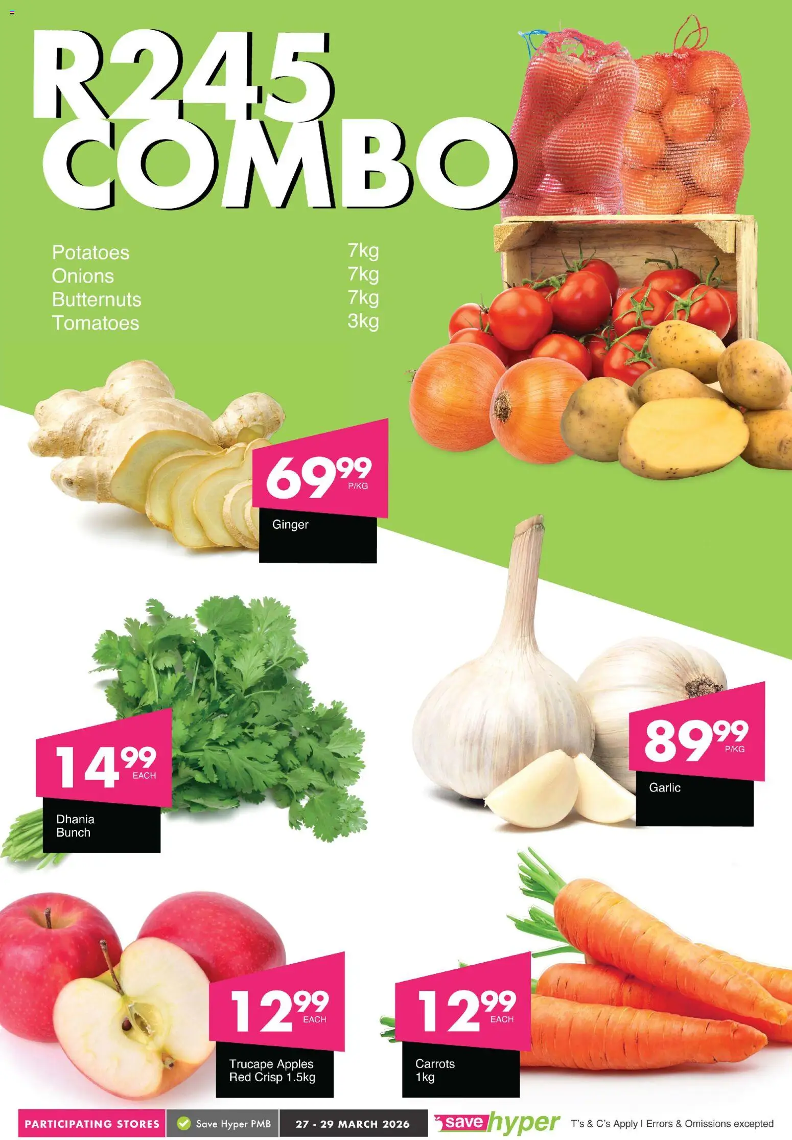 New Save catalogue – valid from 27.03.2026 | Page: 4 | Products: Tomatoes, Carrots, Potatoes, Onions