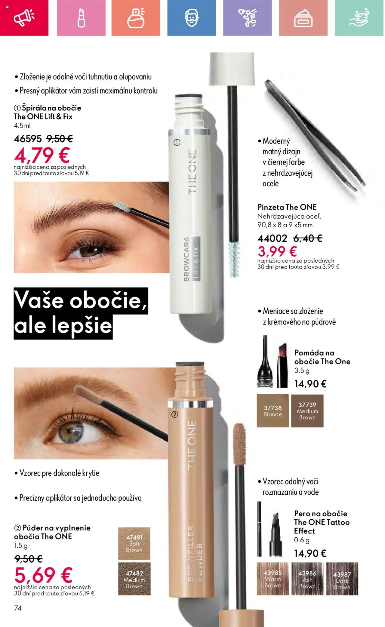 Katalóg Oriflame 9 2025 │ platný od 15.06.2025 | Strana: 74 | Produkty: Púder, Pero