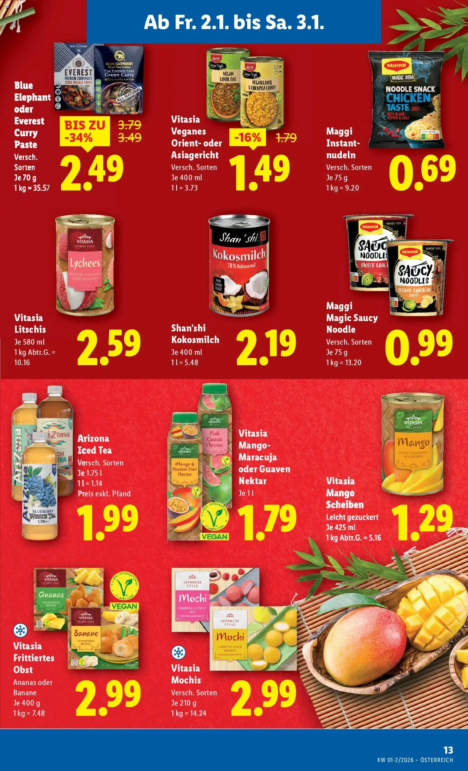 Lidl Flugblatt gültig ab 02.01.2026 | Seite: 15 | Produkte: Obst, Mango, Chili, Ananas