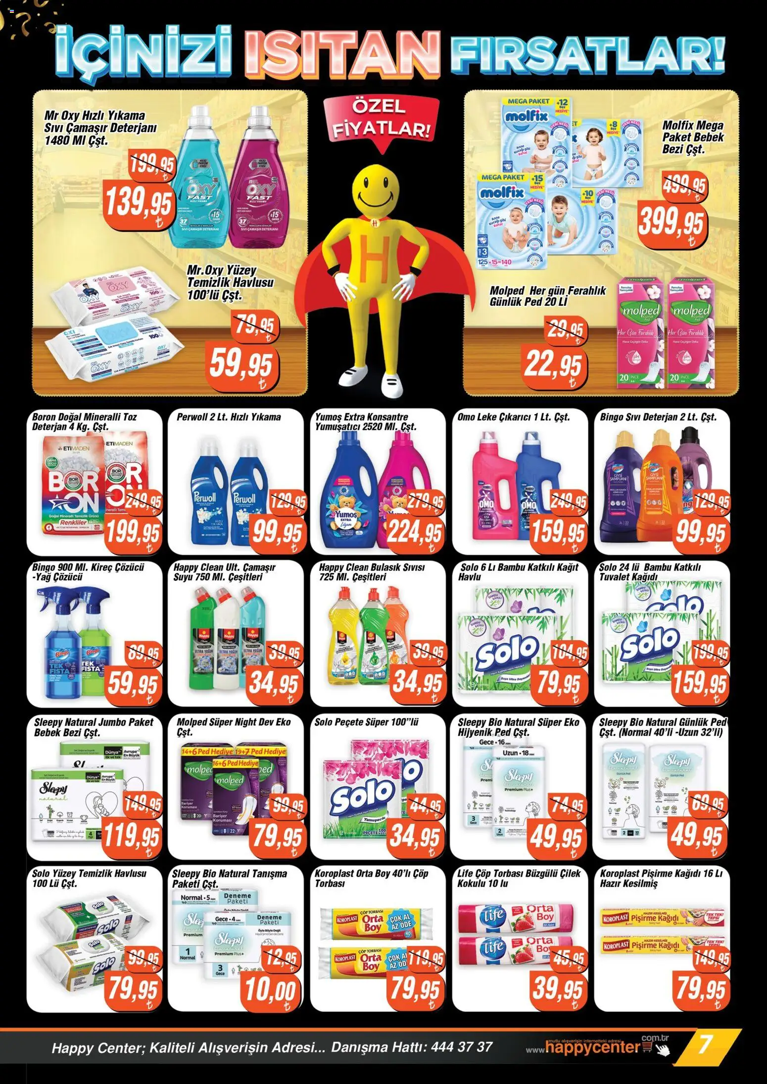 Happy Center - Katalog - 21.01.2026 tarihinden itibaren geçerlidir | Sayfa: 7 | Ürünler: Kireç çözücü, Tuvalet, Yumuşatıcı, Çilek
