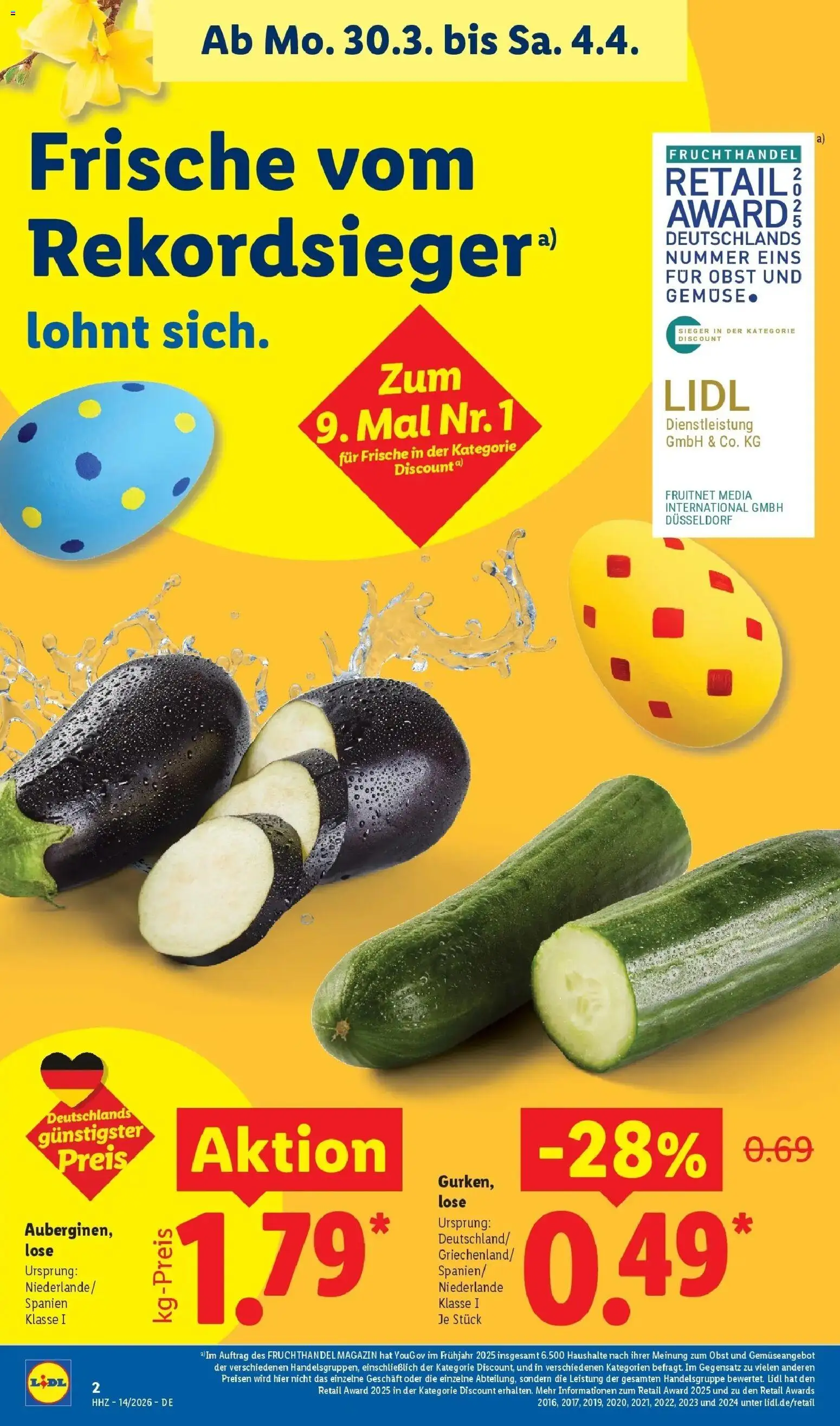 Lidl Prospekt Bergisch Gladbach – gültig ab 30.03.2026 | Seite: 8 | Produkte: Obst