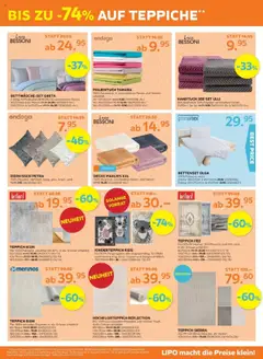 Lipo Aktionen ab 21.10.2025 gültig | Seite: 11 | Produkte: Decke, Teppich, Bettenset