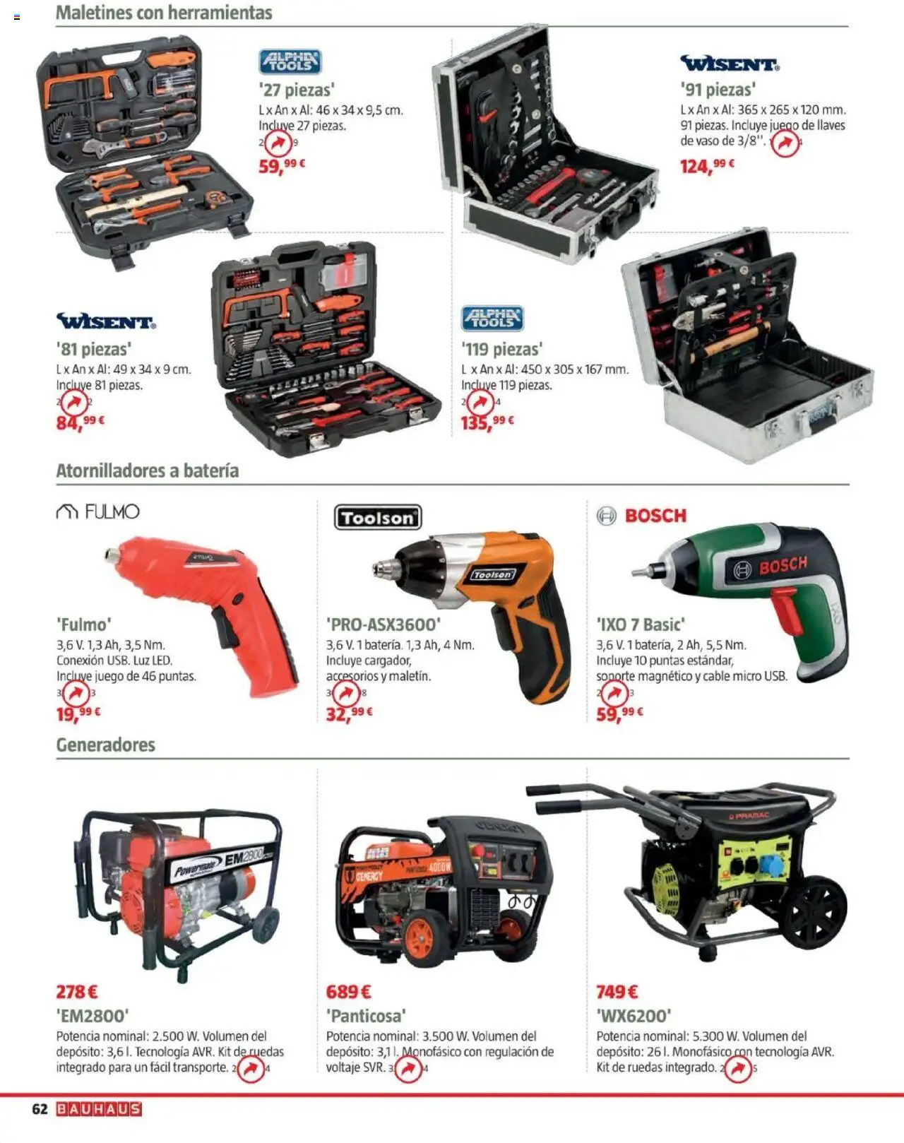 Bauhaus - Camping │ válido desde el 19.05.2025 | Página: 62 | Productos: Cable, Batería