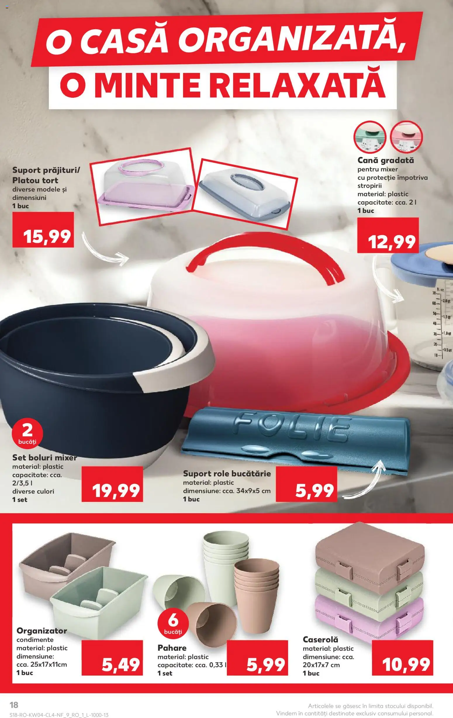 Noul catalog Kaufland – valabil de la 21.01.2026 | Pagină: 18 | Produse: Mixer, Bucătărie, Tort, Condimente