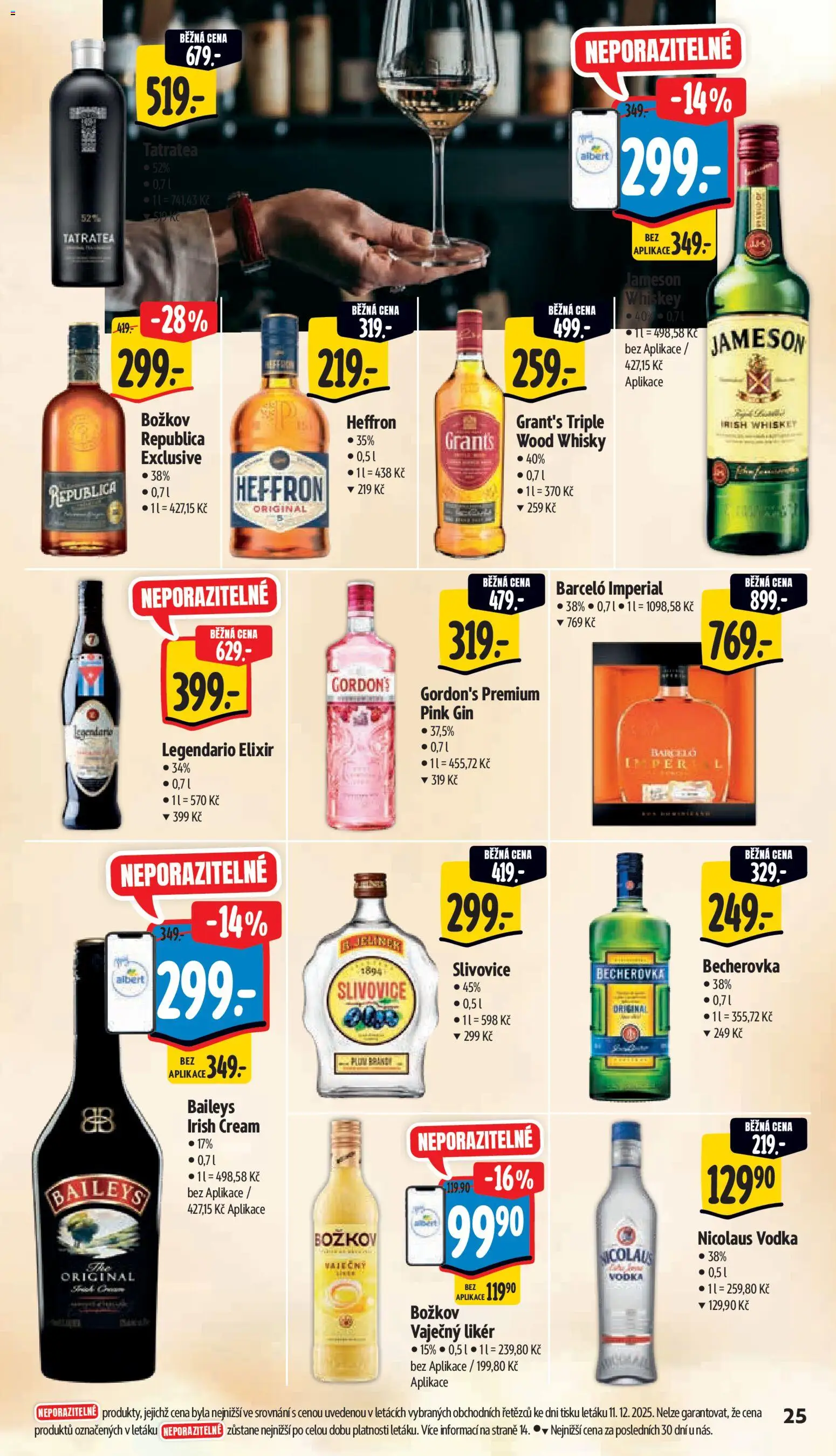 Albert leták - Supermarket od 17.12.2025 | Strana: 33 | Produkty: Jameson, Whisky, Irish cream, Republica