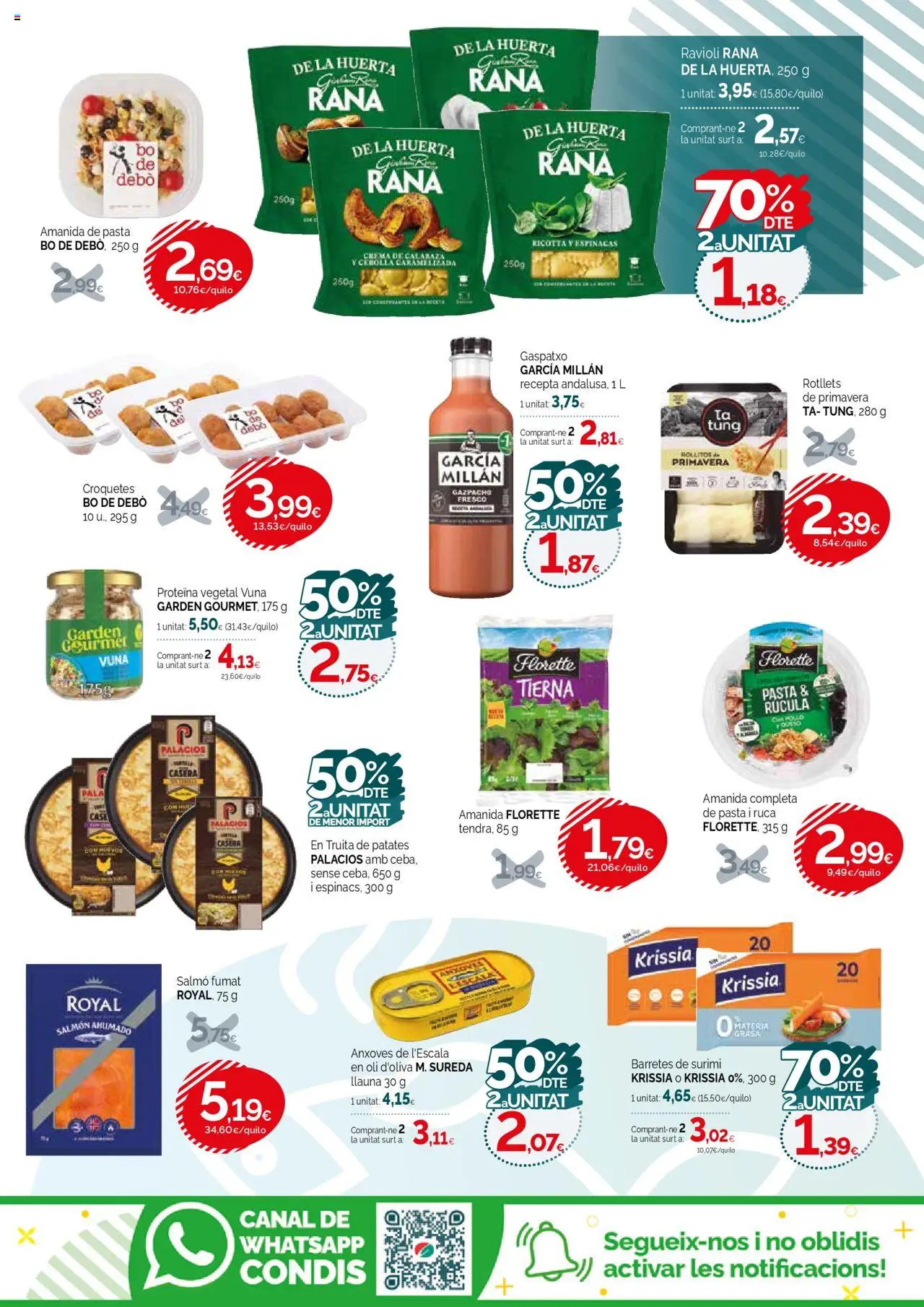 Condis folleto life │ válido desde el 20.08.2025 | Página: 7 | Productos: Pasta, Παγωμένο τσάι, Gazpacho, Salmón ahumado