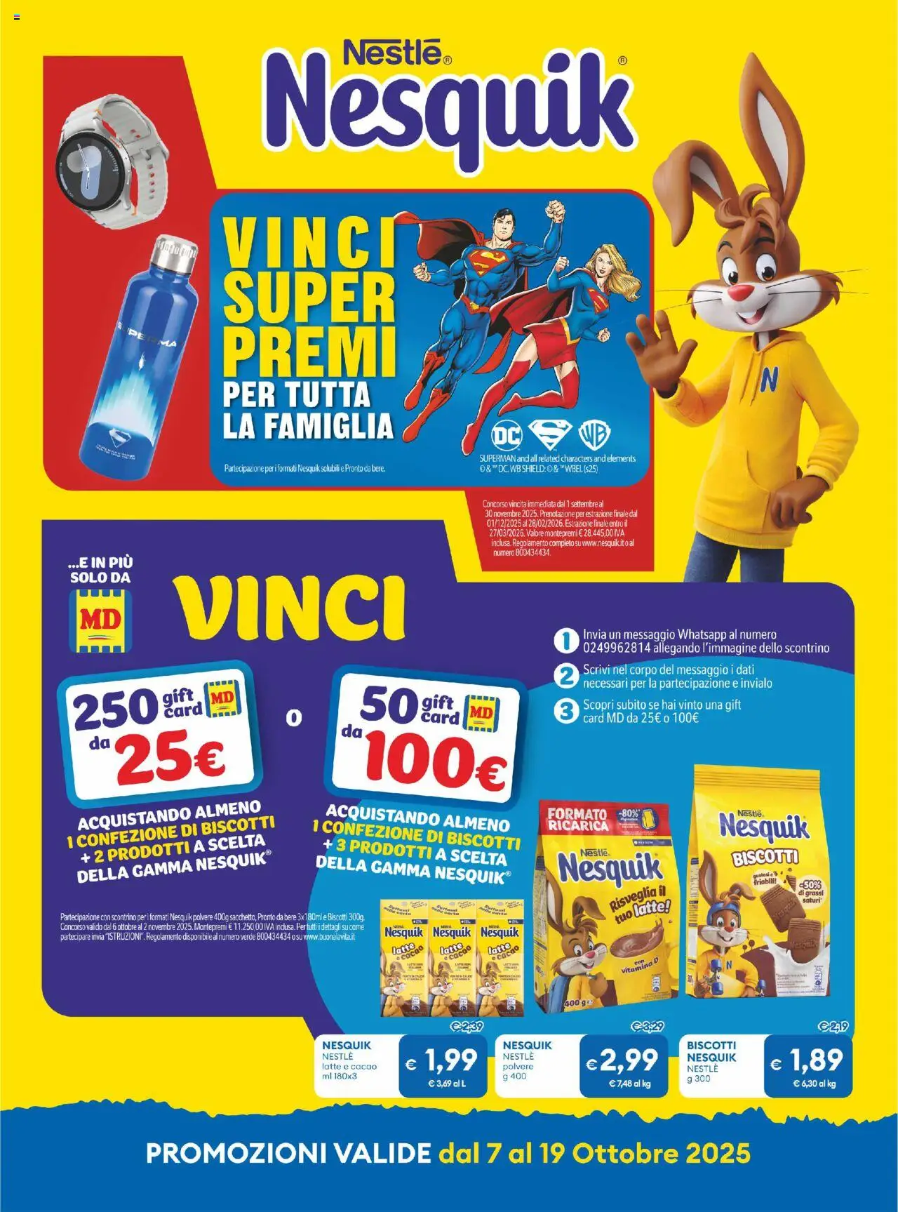 Volantino MD Discount del 07.10.2025 | Pagina: 11 | Prodotti: Biscotti, Latte, Cacao