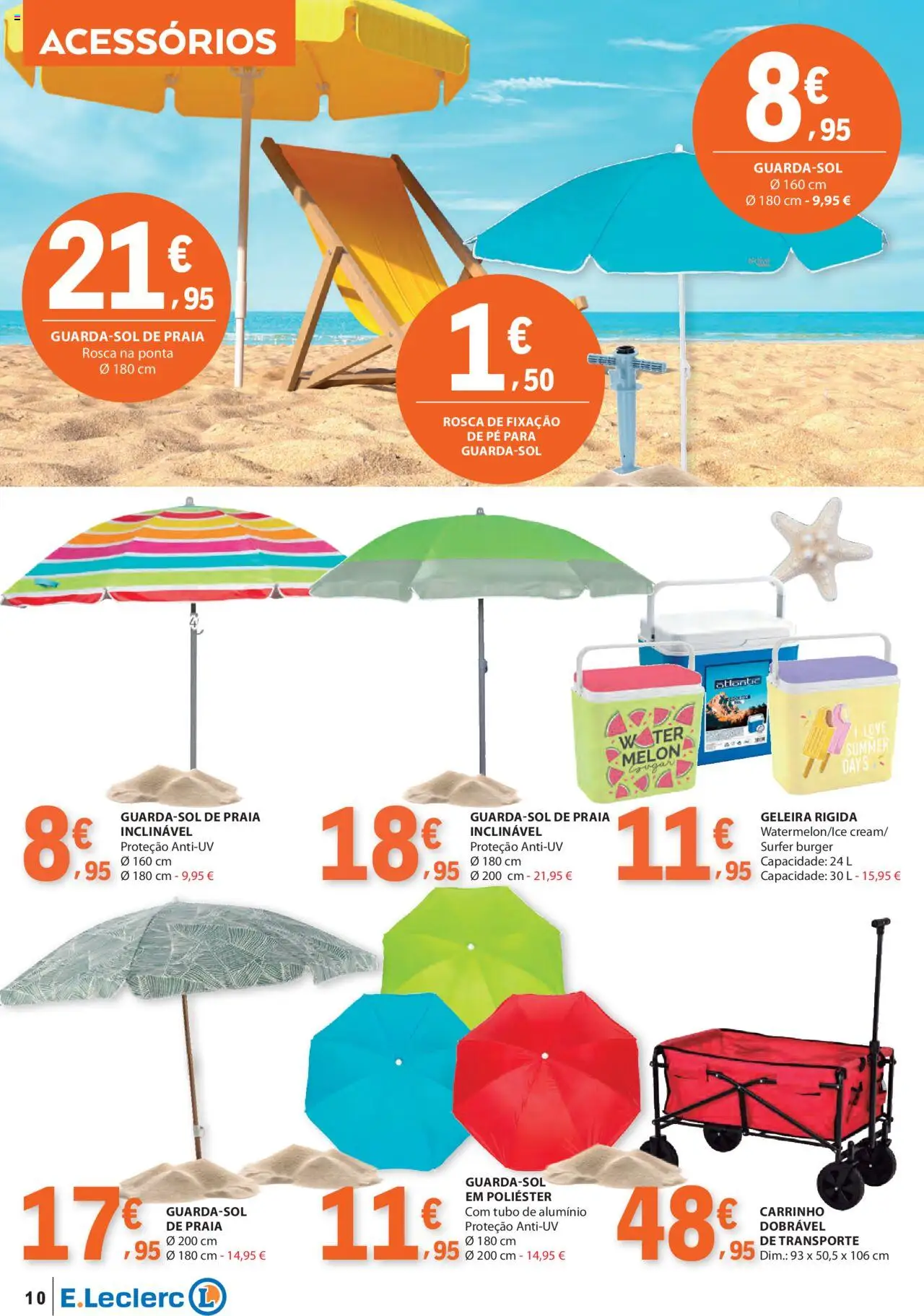E.Leclerc - Folheto Especial Praia │ válido de 10.06.2025 | Página: 10