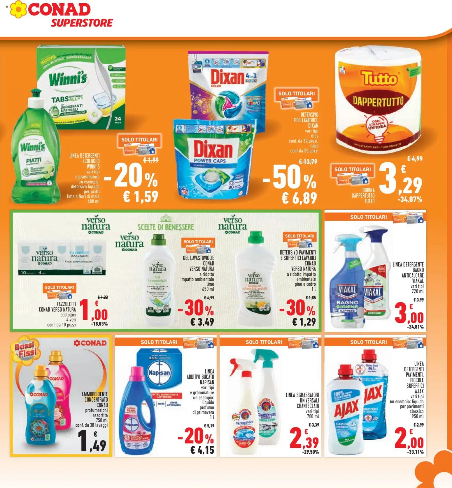 Volantino Conad del 04.12.2025 | Pagina: 27 | Prodotti: Anticalcare, Lavastoviglie, Bagno, Profumo