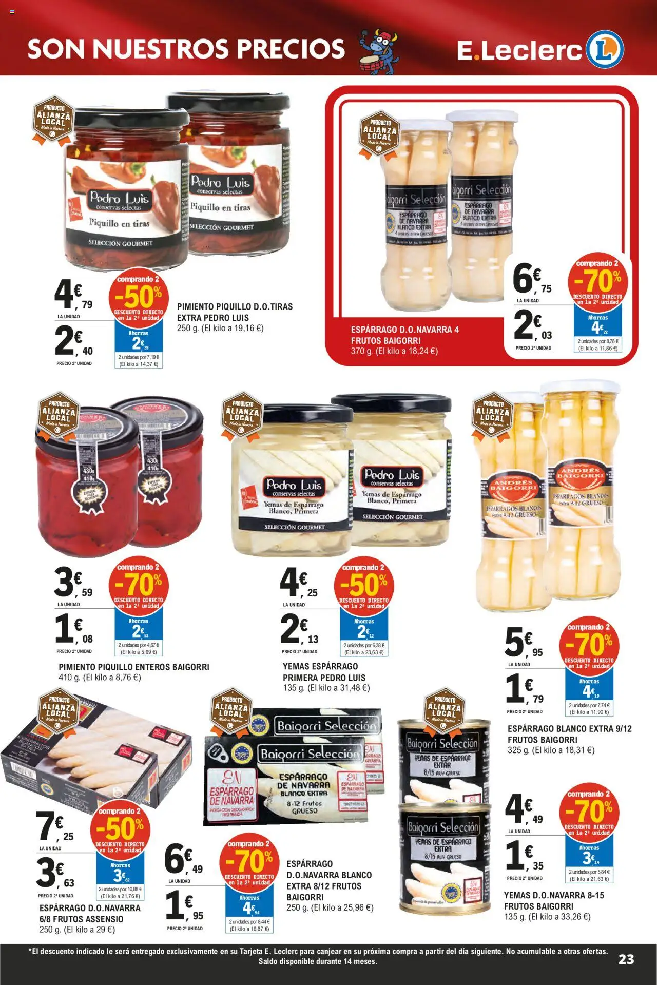 E.Leclerc - Descubre la Calidad y Frescura  │ válido desde el 18.06.2025 | Página: 23 | Productos: Νερό καρύδας, Κάδος απορρυμάτων