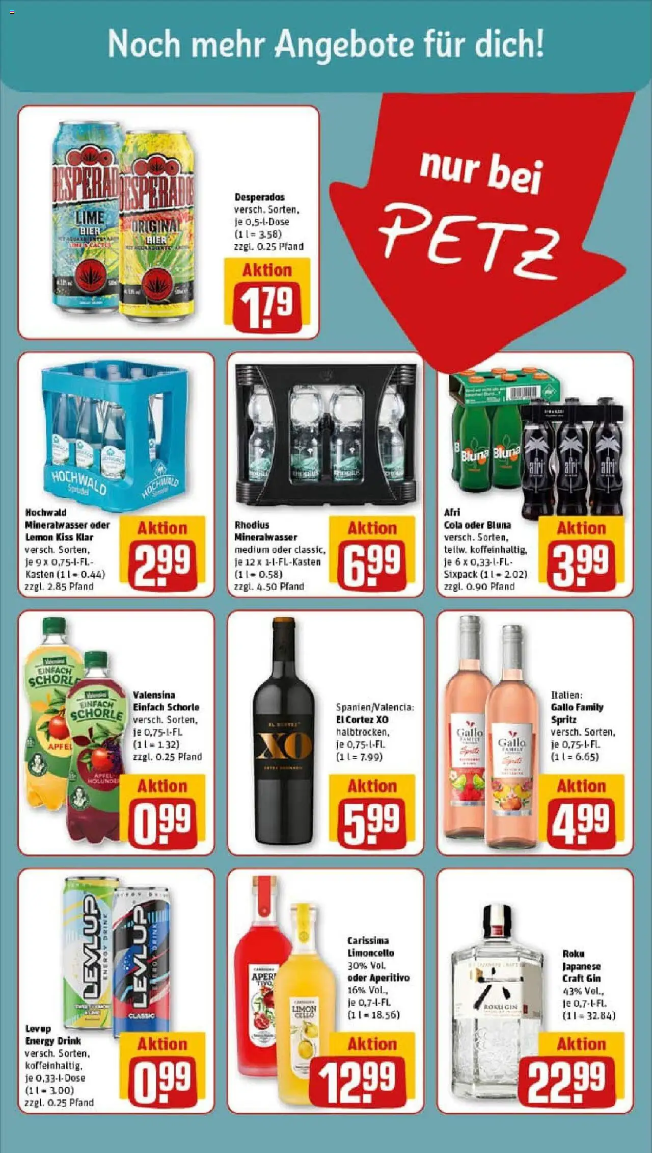 Rewe prospekt Wiehl	 - gültig ab dem 20.07.2025 | Seite: 15 | Produkte: Äpfel, Mineralwasser, Limoncello, Desperados