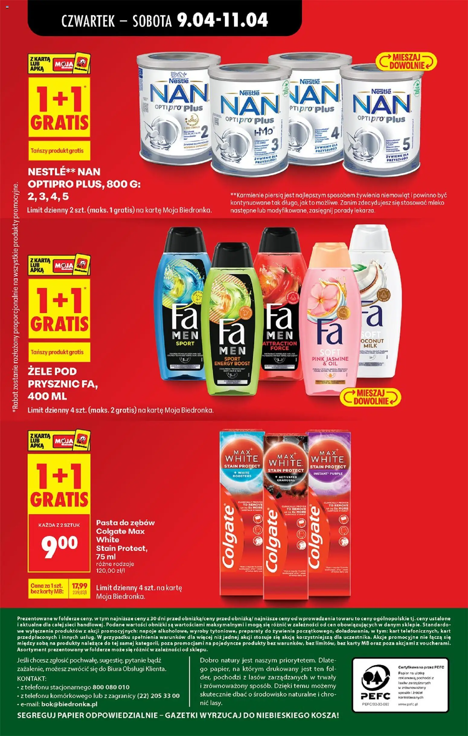 Biedronka gazetka od czwartku od 09.04.2026 | Strona: 87 | Produkty: Napoje, Mleko modyfikowane, Mleko, Pasta do zębów