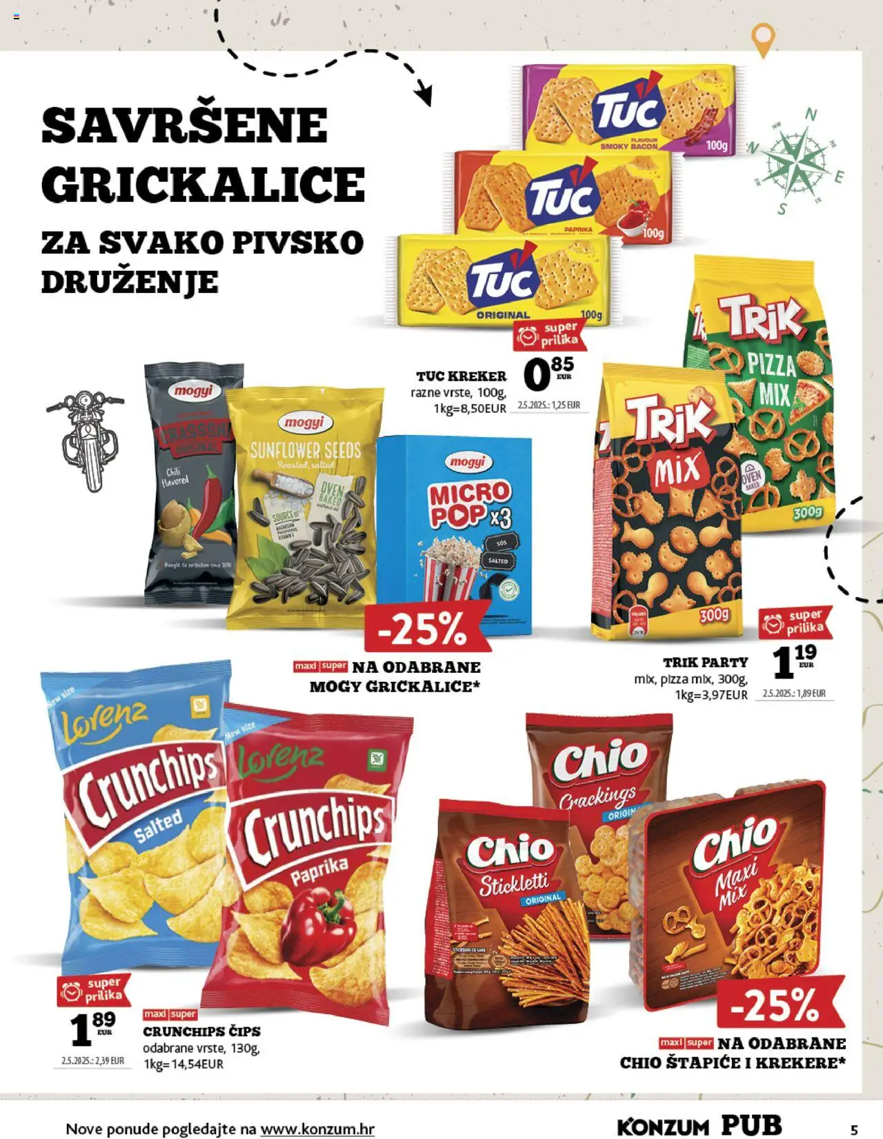 Konzum katalog | vrijedi od 15.09.2025 | Stranica: 5 | Proizvodi: Pizza, Paprika, Čips