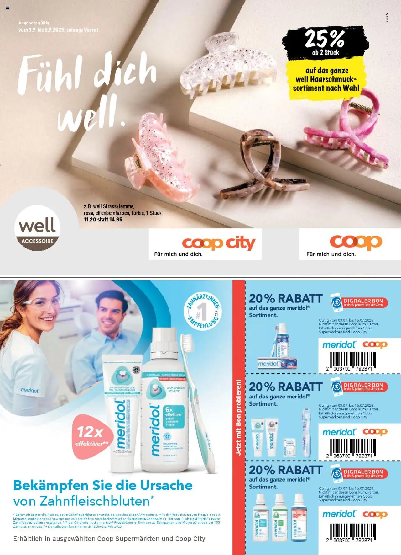 Coop Magazin ab 03.07.2025 | Seite: 69 | Produkte: Zahnpasta